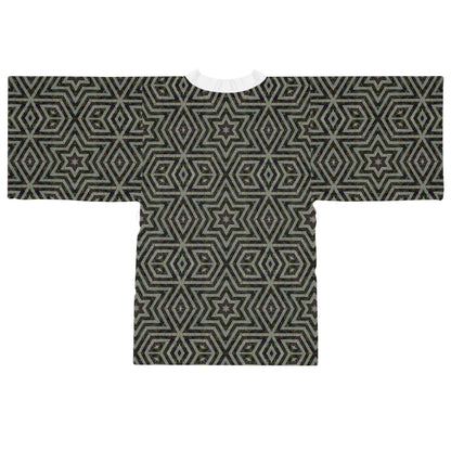 Long Sleeve Kimono Robe - P5 Kaleidoscopic No.11