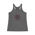 Women's Tri-Blend Racerback Tank - Love Light Mandalas No.10