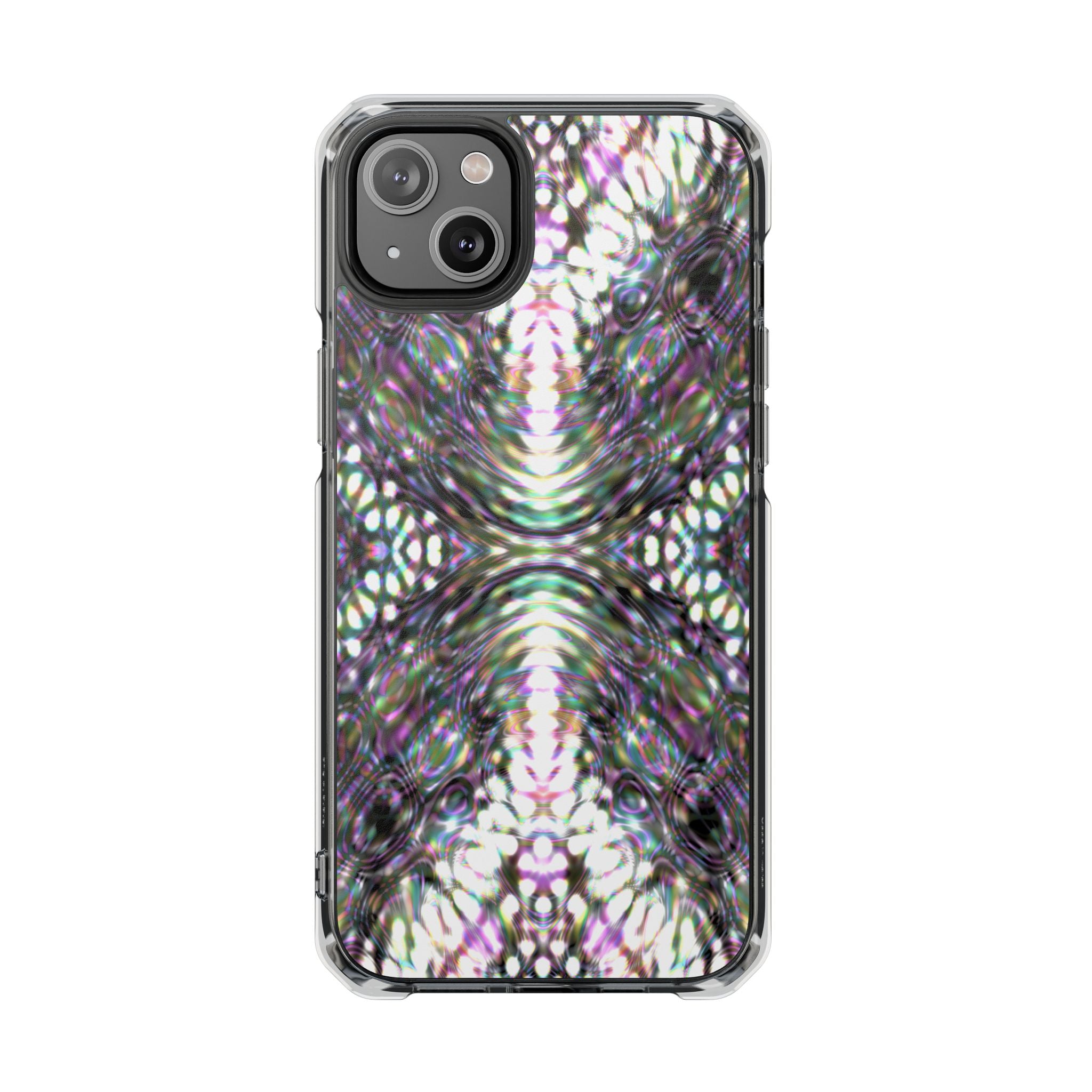 iPhone 14 Magnetic Clear Impact Case - DMT Scribe Tiles No.8