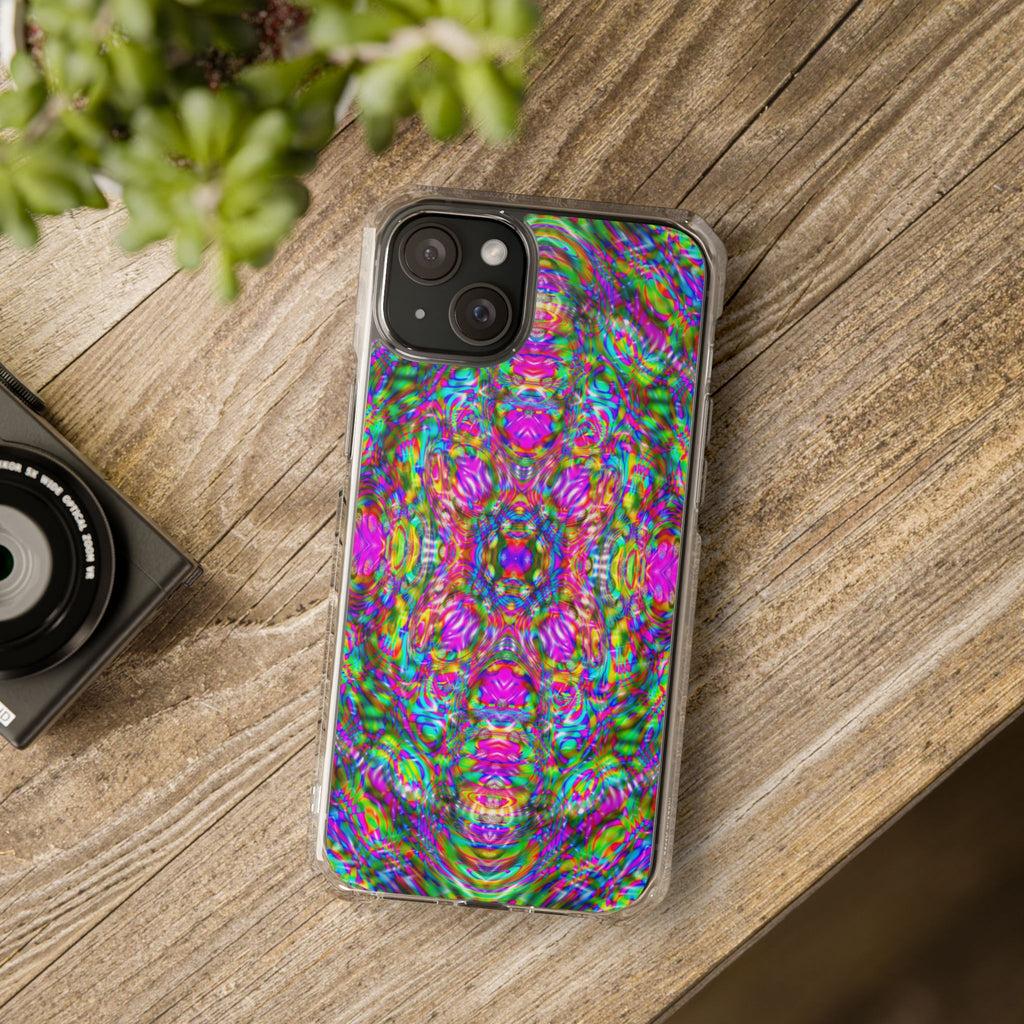 iPhone 15 Magnetic Clear Impact Case - DMT Scribe Tiles No.4
