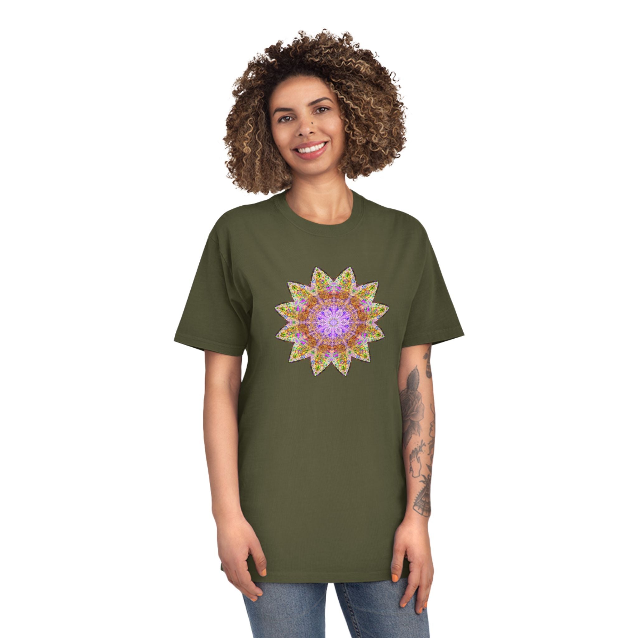 Unisex Faded Shirt - Love Light Mandalas No.14