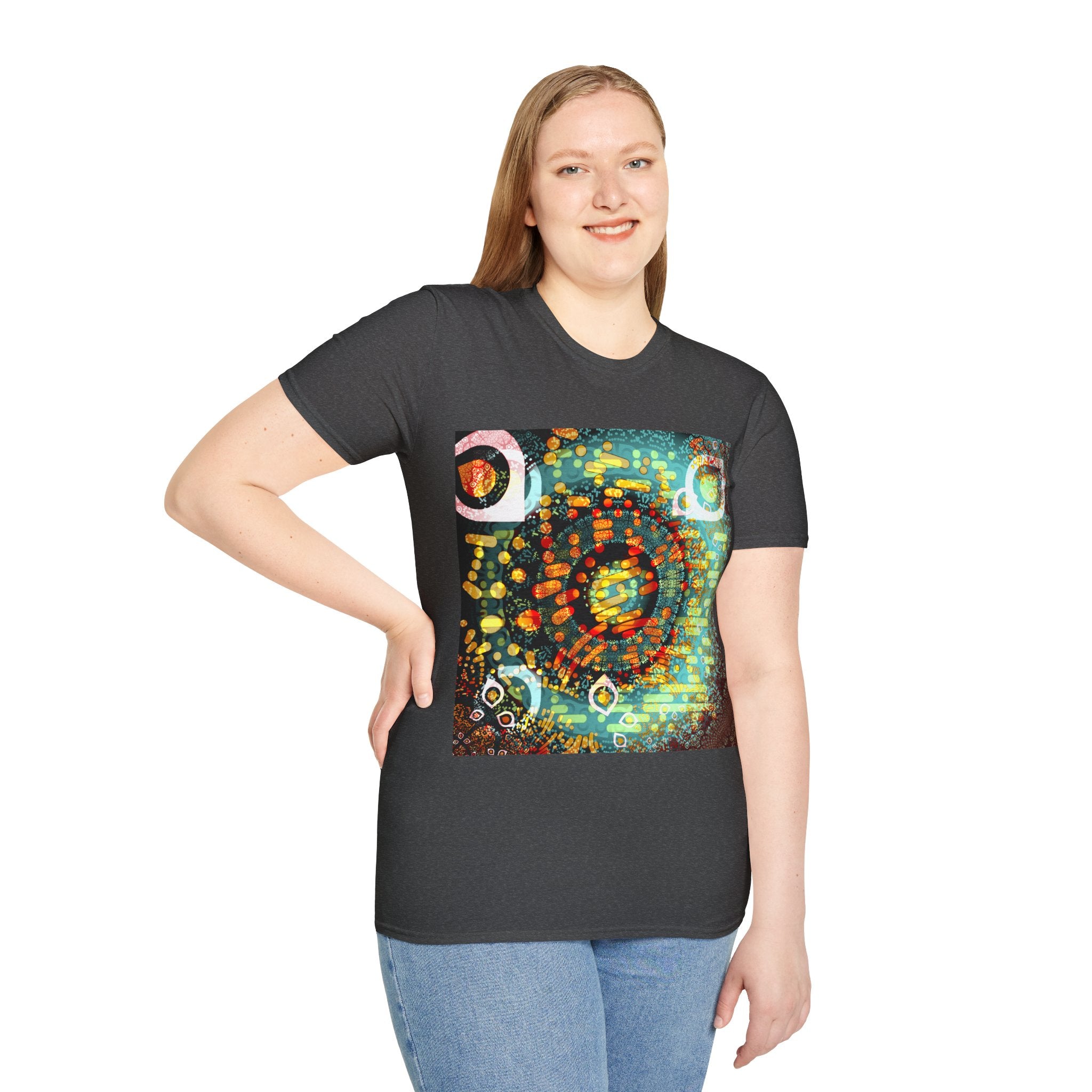 Unisex Softstyle T-Shirt - Psychedelic QR No.1