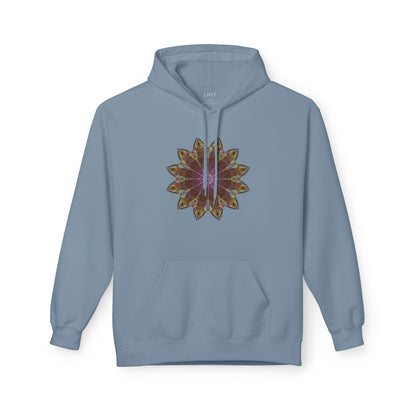 Unisex Midweight Softstyle Fleece Hoodie - Love Light Mandalas No.13