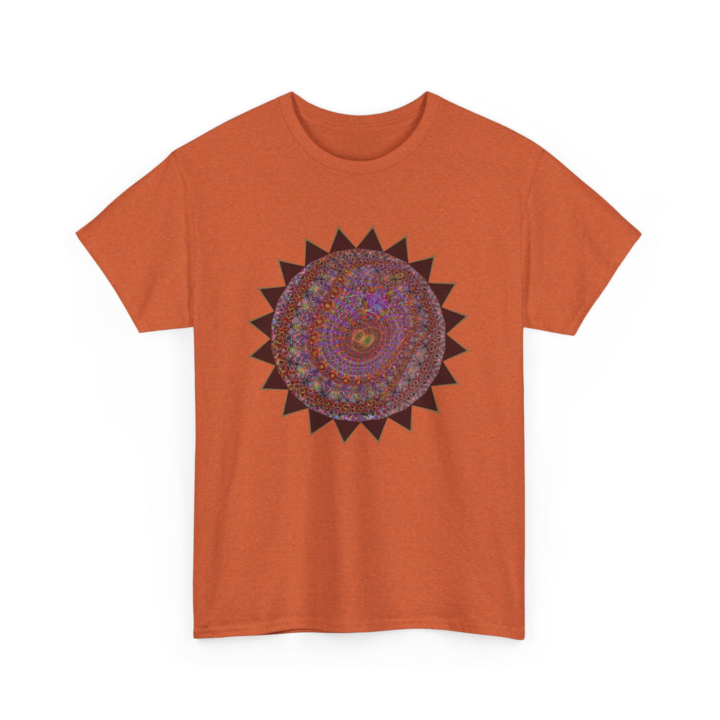 Unisex Heavy Cotton Tee - Mycelium Mandalas No.M18K4
