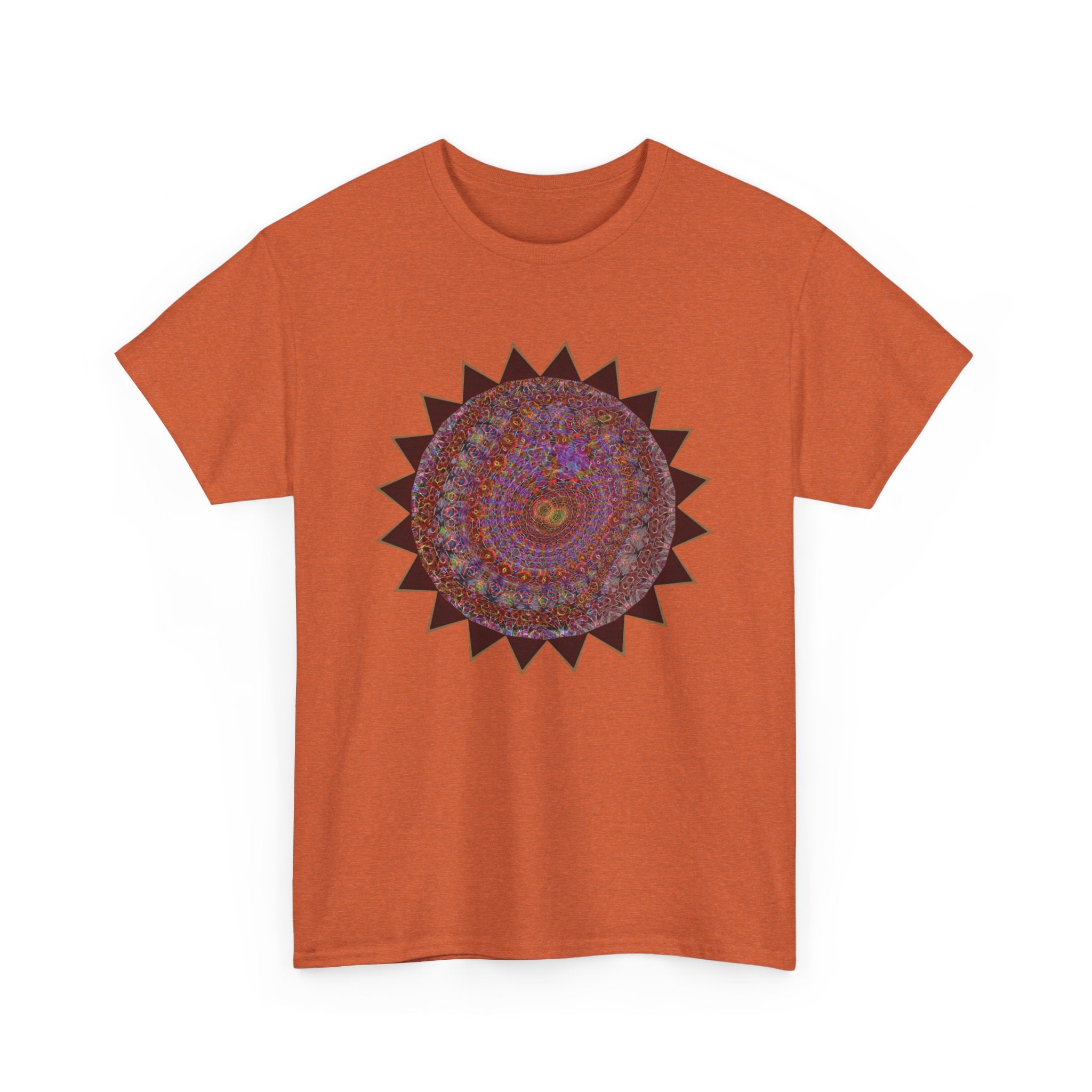 Unisex Heavy Cotton Tee - Mycelium Mandalas No.M18K4