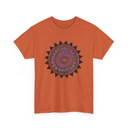 Unisex Heavy Cotton Tee - Mycelium Mandalas No.M18K4