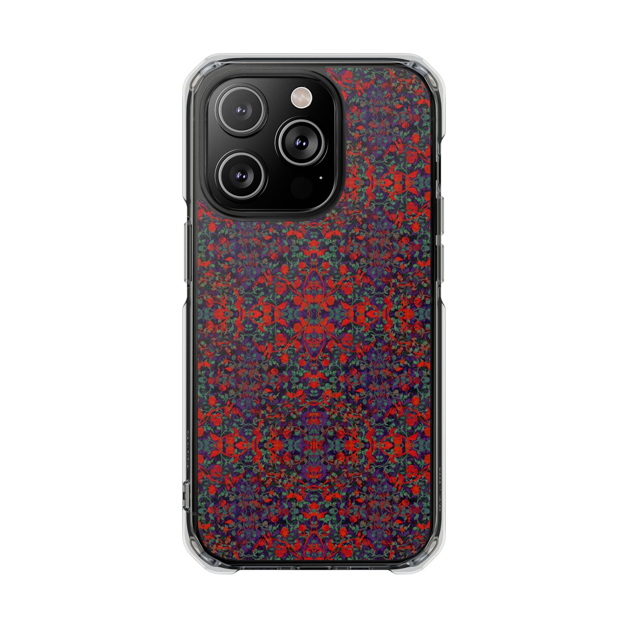 iPhone 14 Magnetic Clear Impact Case - Hidden Weave Series No.25