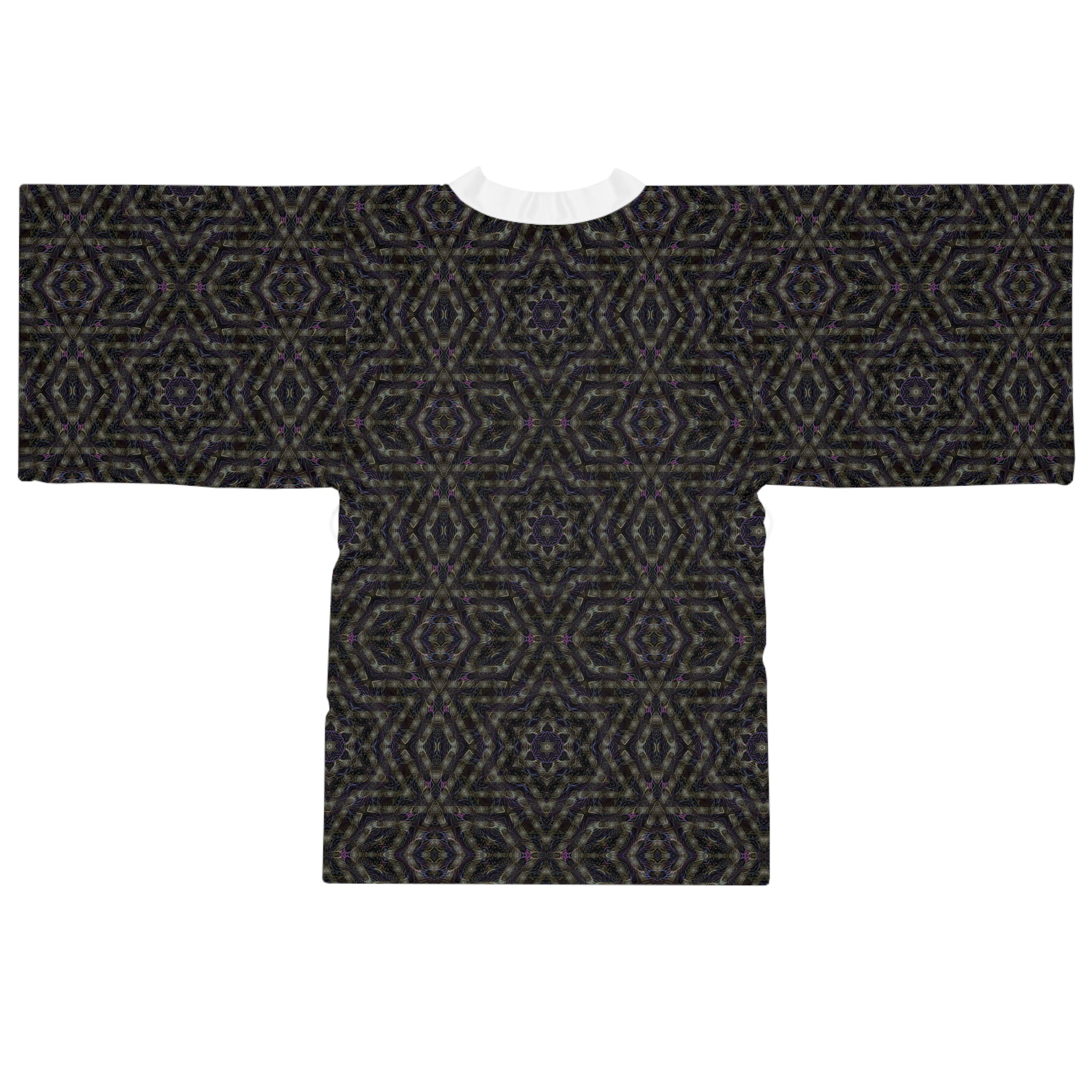 Long Sleeve Kimono Robe - P5 Kaleidoscopic No.12