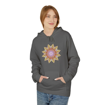 Unisex Midweight Softstyle Fleece Hoodie - Love Light Mandalas No.14