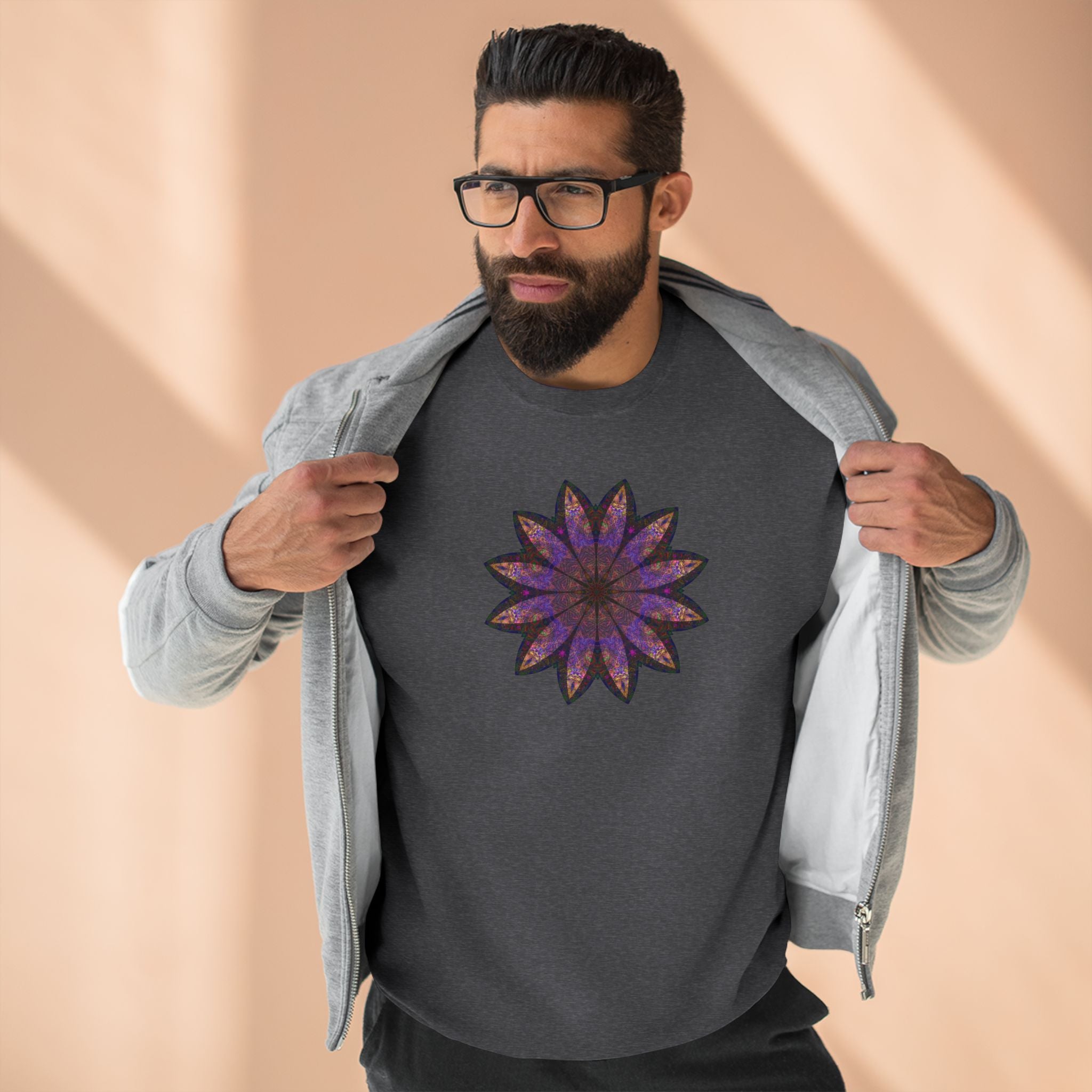 Unisex Crewneck Sweatshirt - Love Light Mandalas No.23