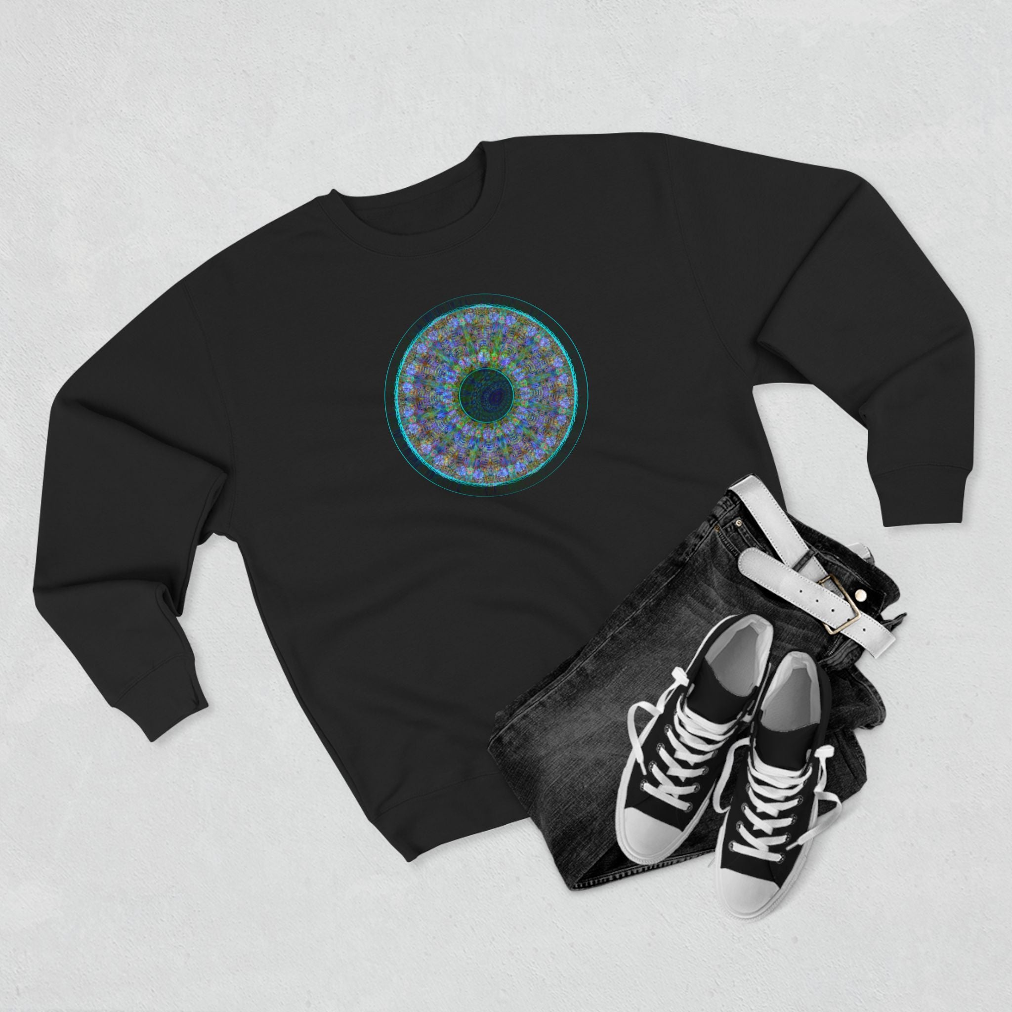 Unisex Crewneck Sweatshirt - Love Light Spheres No.M15K7