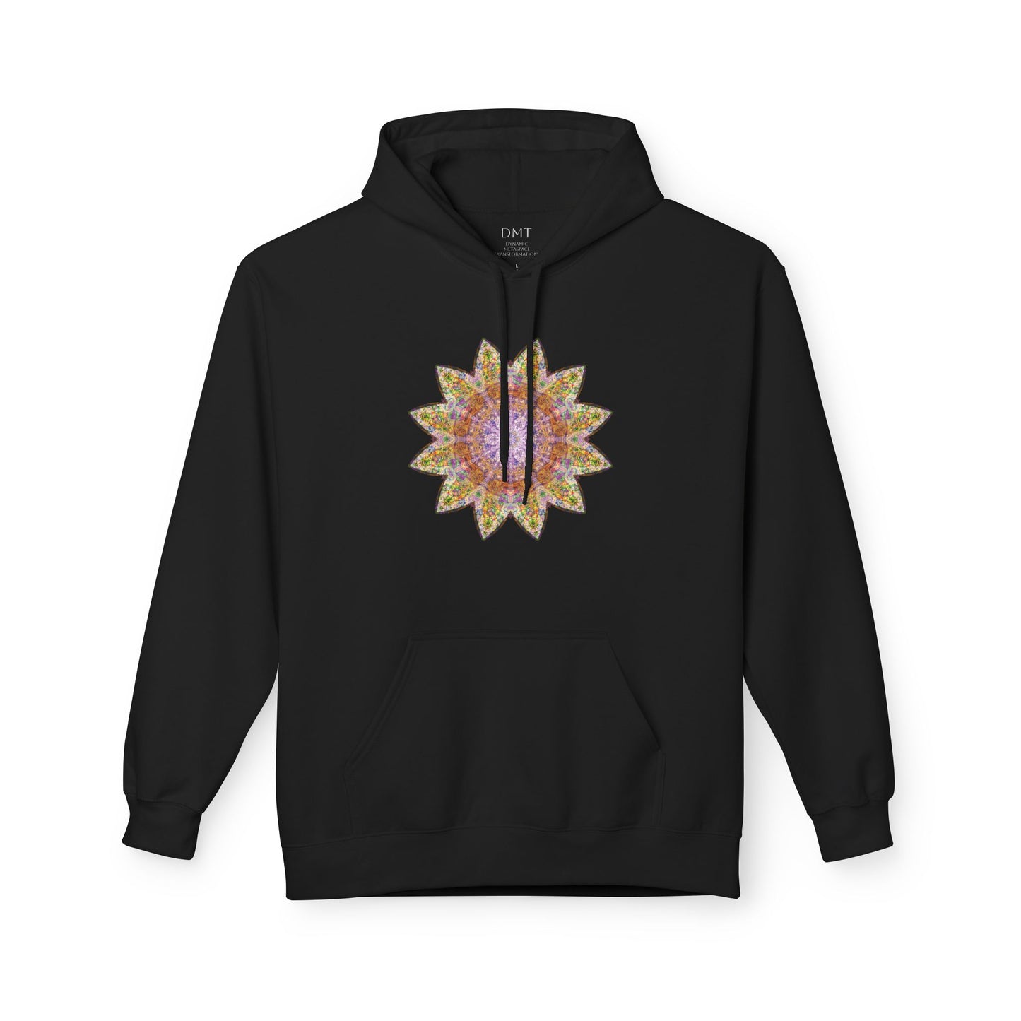 Unisex Midweight Softstyle Fleece Hoodie - Love Light Mandalas No.14