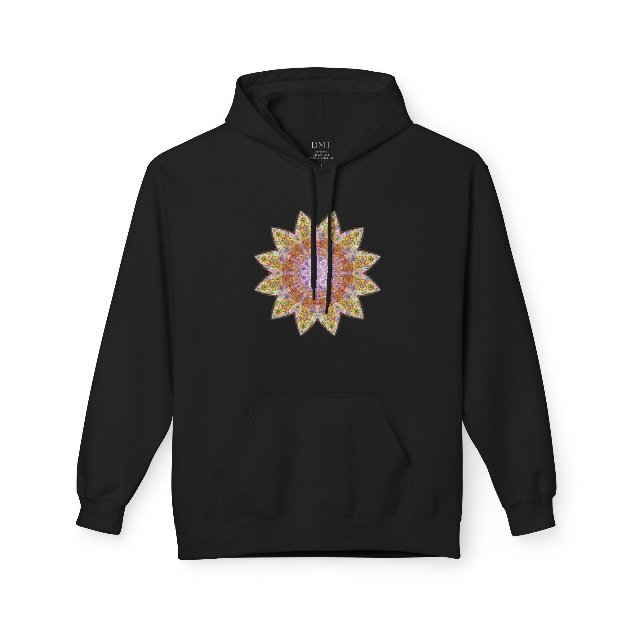 Unisex Midweight Softstyle Fleece Hoodie - Love Light Mandalas No.14