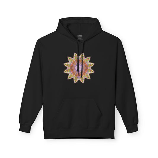 Unisex Midweight Softstyle Fleece Hoodie - Love Light Mandalas No.14