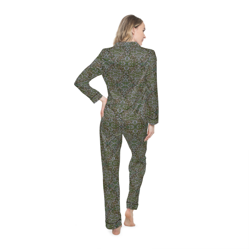 Women's Satin Pajamas - Hidden Weave No.7