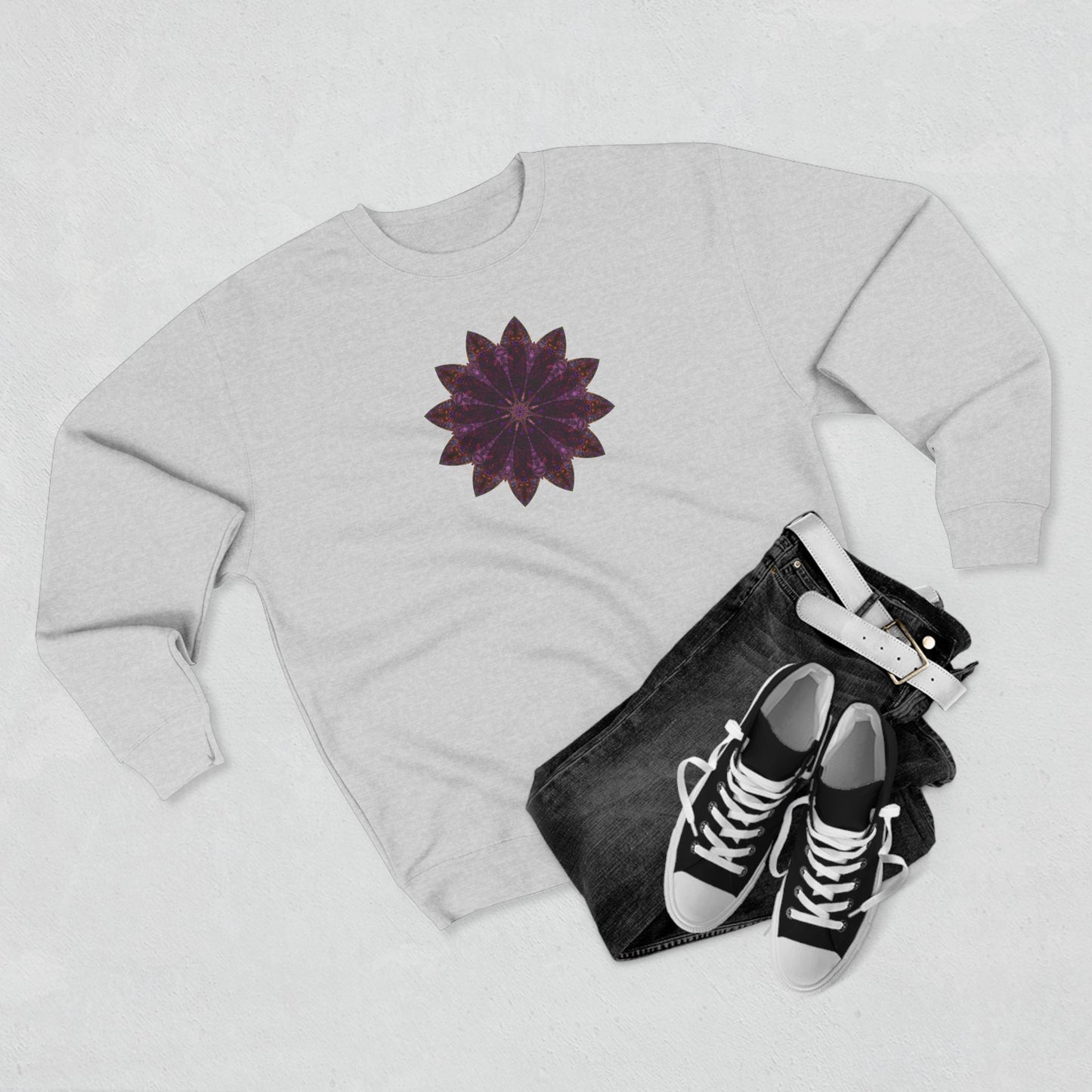Unisex Crewneck Sweatshirt - Love Light Mandalas No.15
