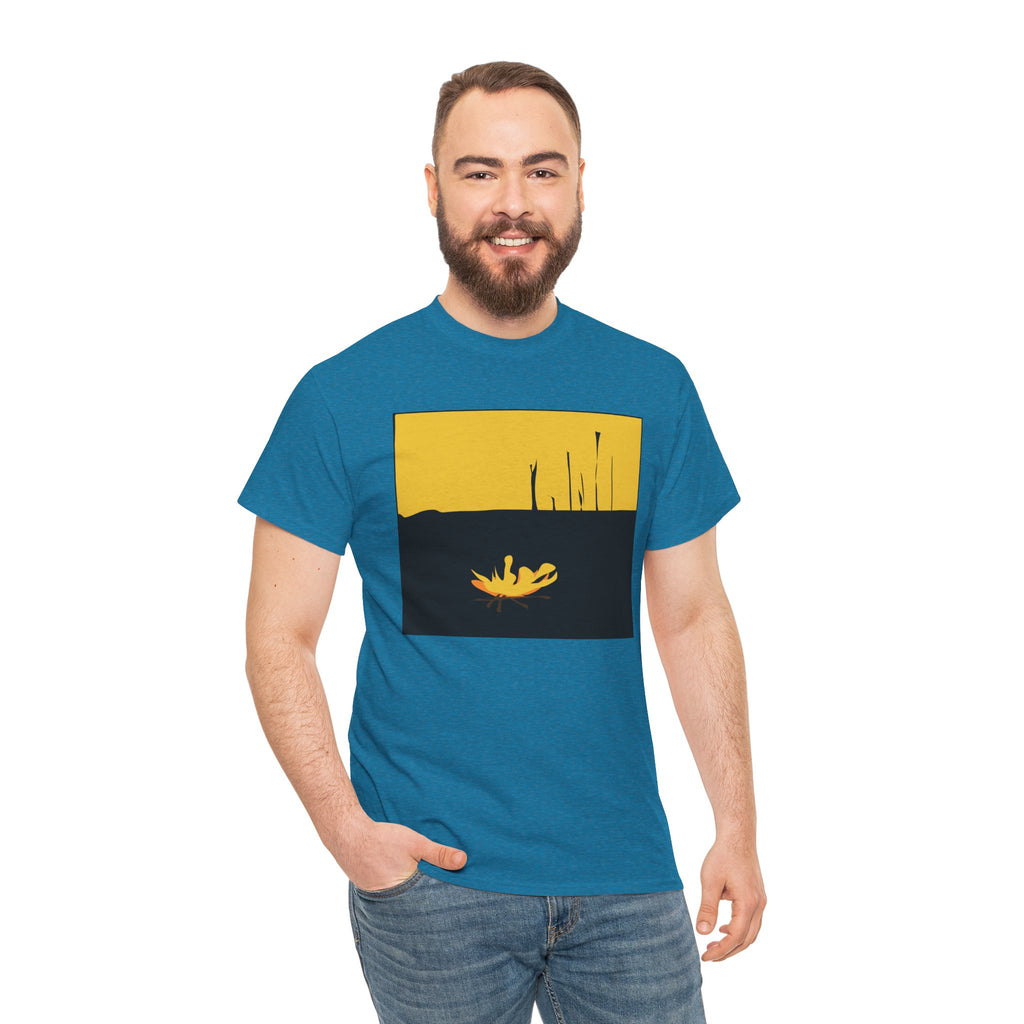Unisex Heavy Cotton Tee - The Traveller Series (Fire)