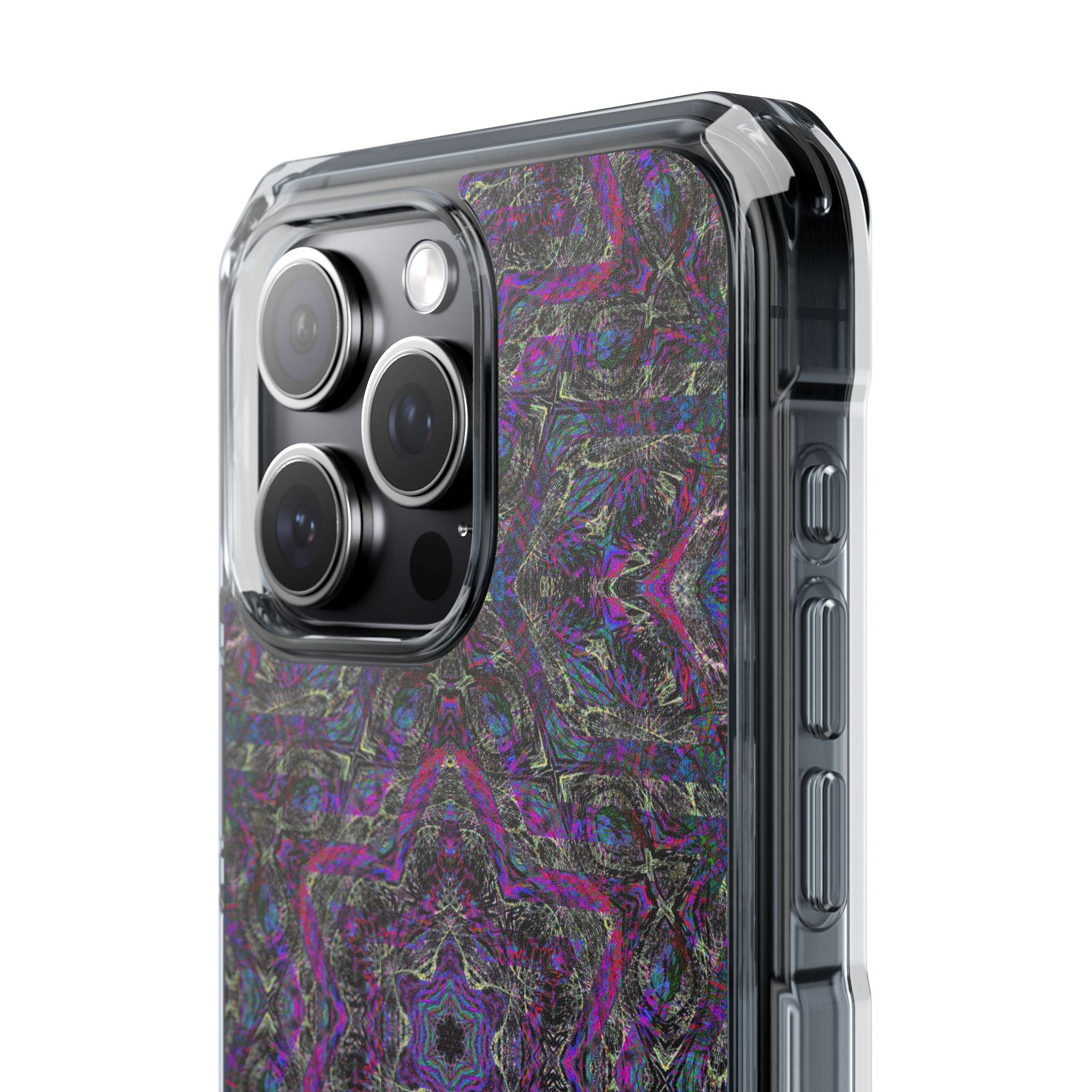 iPhone 15 Magnetic Clear Impact Case - P5 Kaleidoscopic No.33