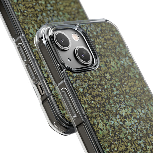 iPhone 14 Magnetic Clear Impact Case - Hidden Weave Series No.4