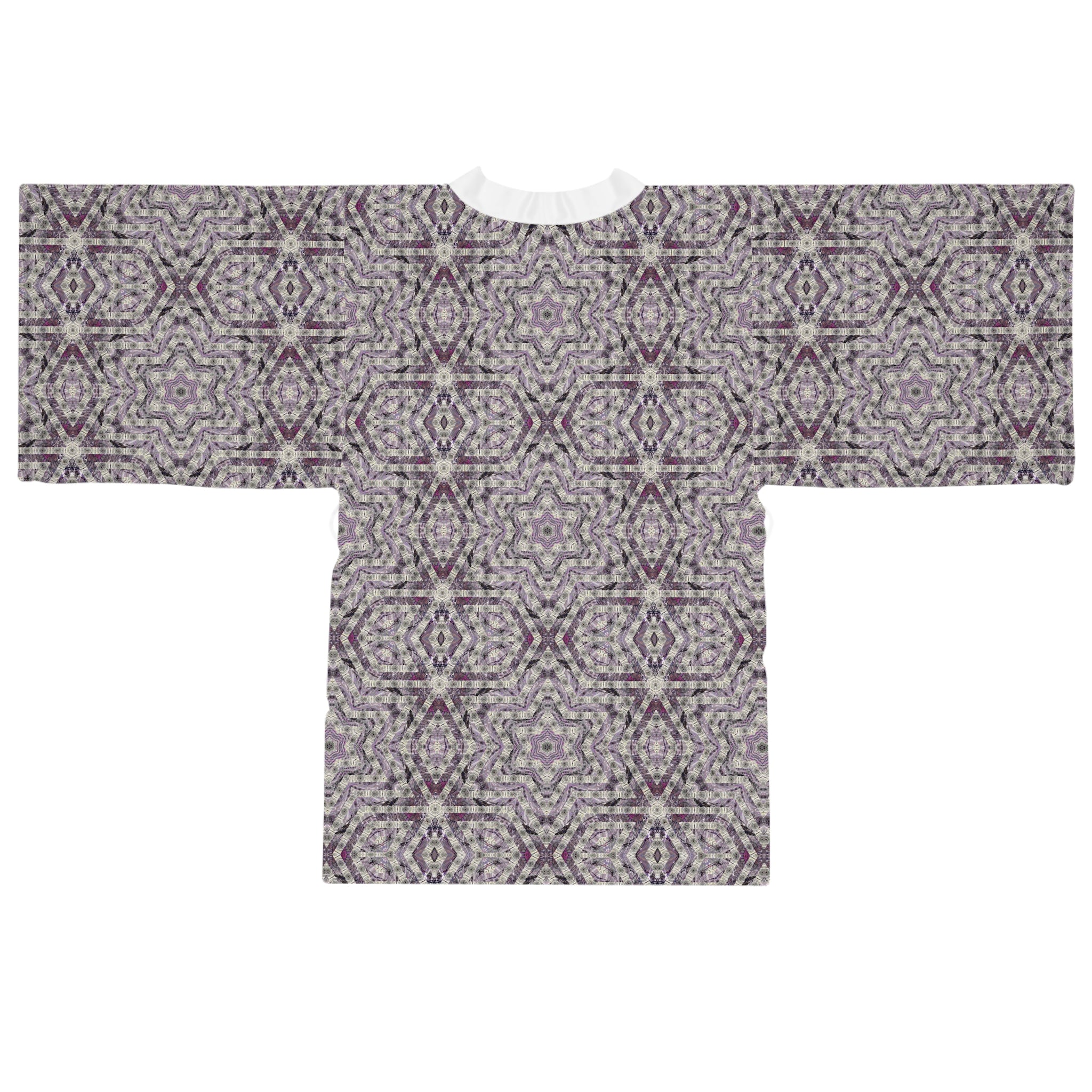 Long Sleeve Kimono Robe - P5 Kaleidoscopic No.22