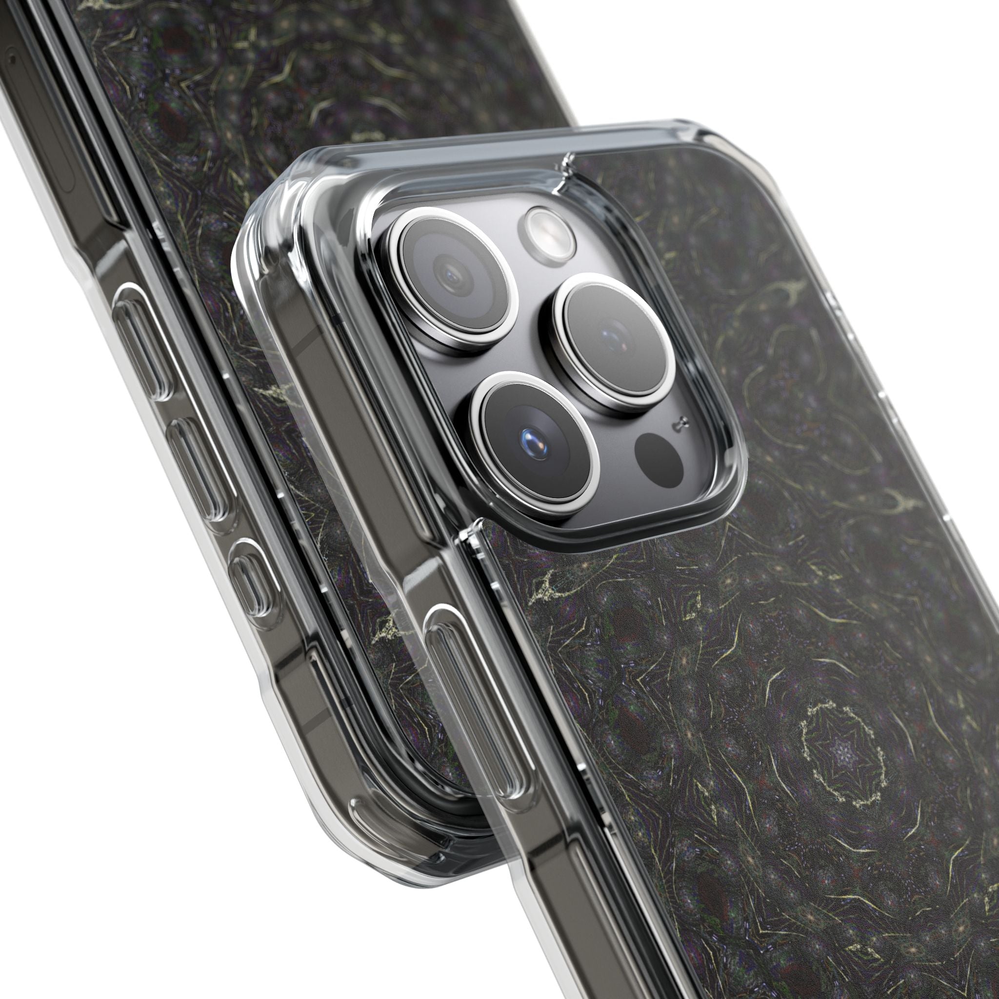iPhone 15 Magnetic Clear Impact Case - P5 Kaleidoscopic No.18