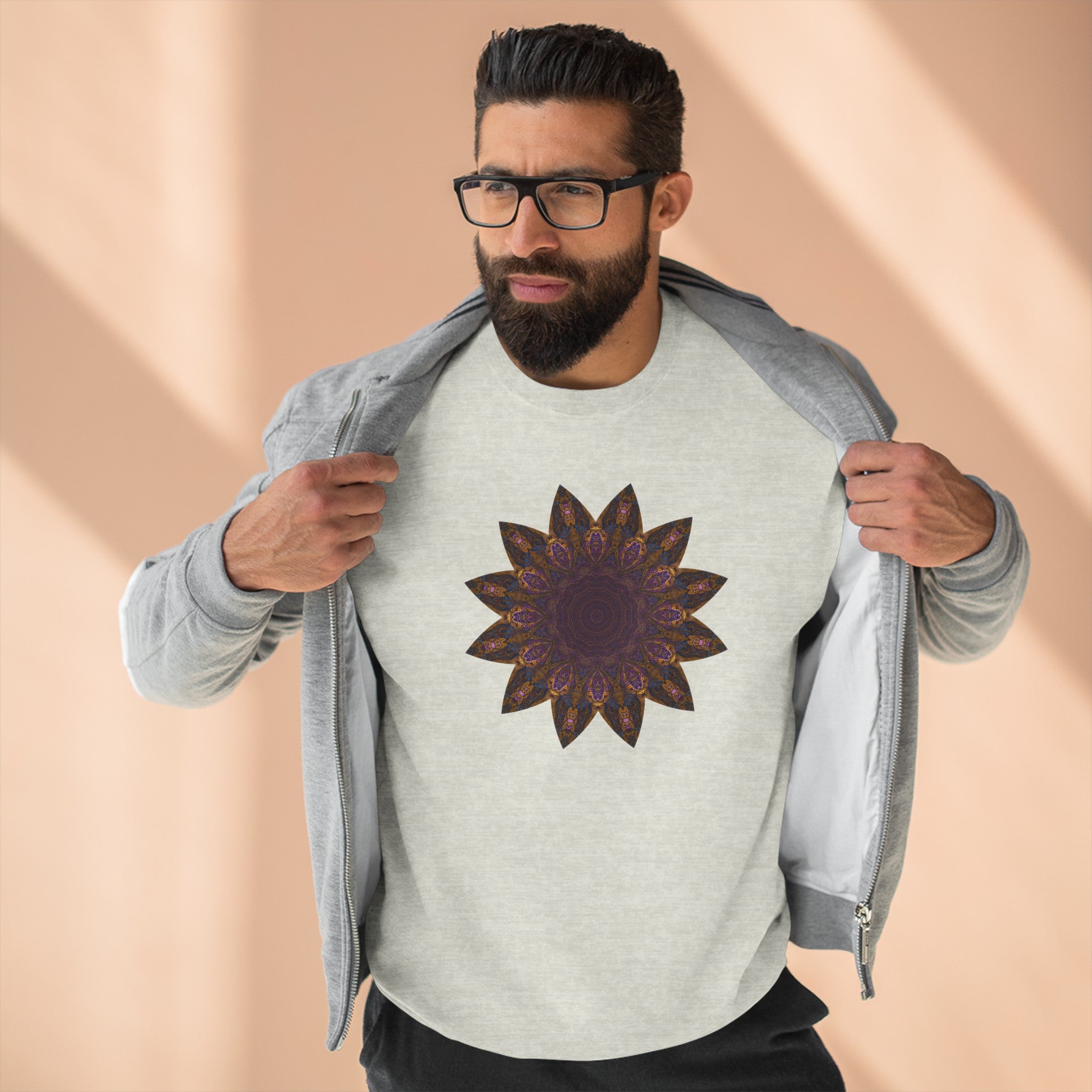 Unisex Crewneck Sweatshirt - Love Light Mandalas No.1