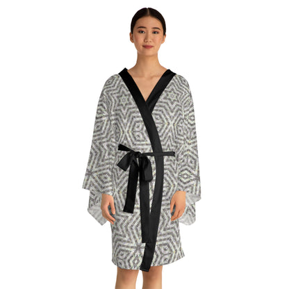 Long Sleeve Kimono Robe - P5 Kaleidoscopic No.19