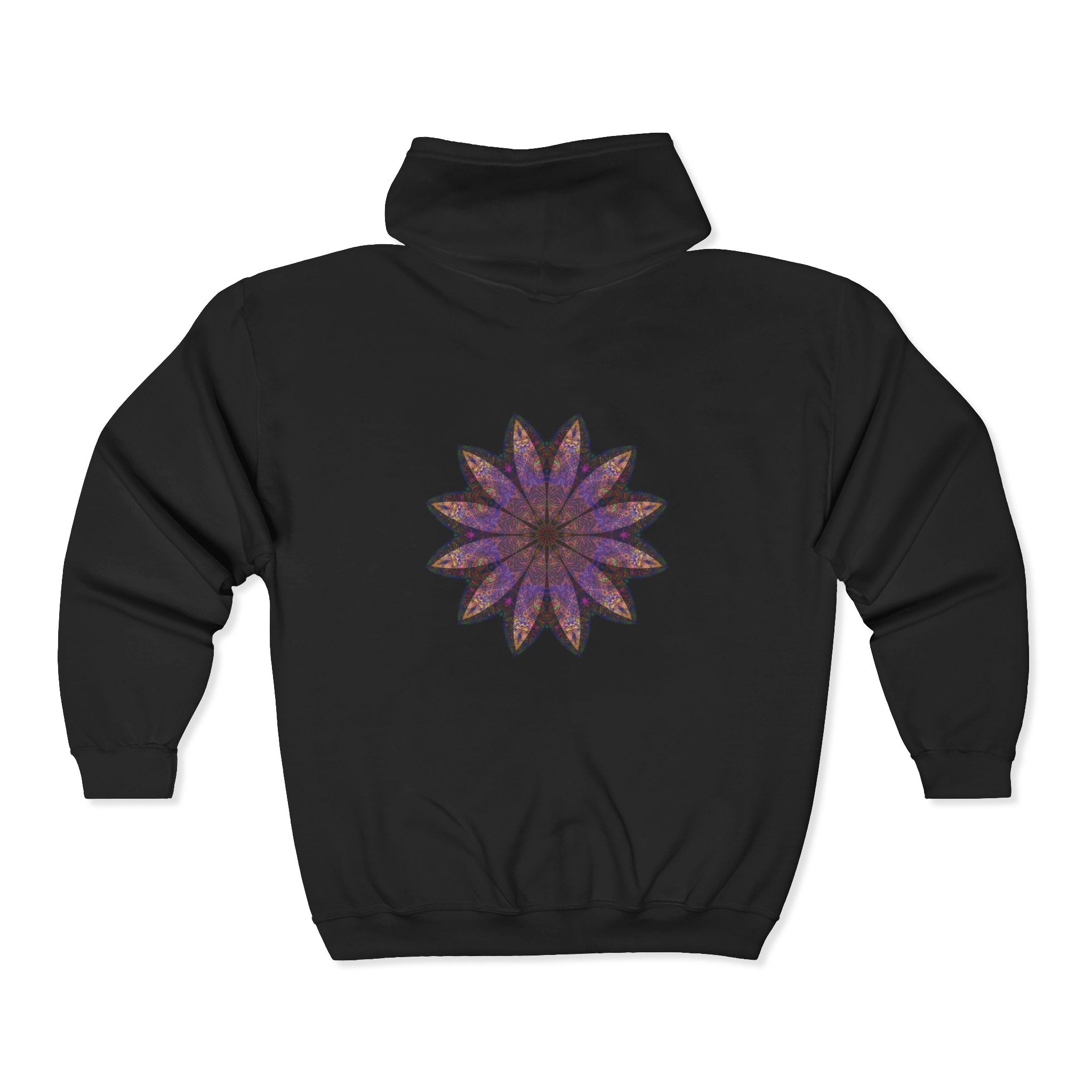 Unisex Heavy Blend™ Full Zip Hooded Sweatshirt - Love Light Mandalas No.23