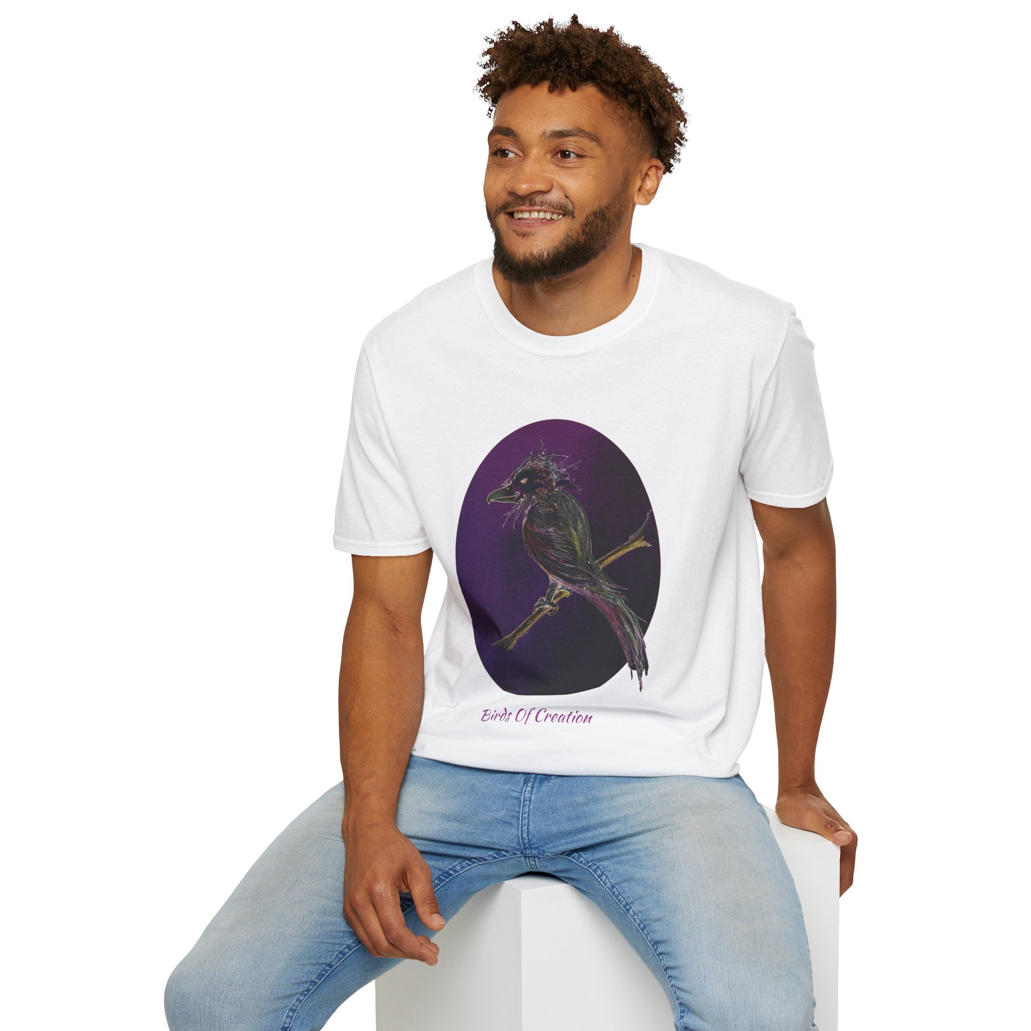 Unisex Softstyle T-Shirt - Birds Of Creation No.1a