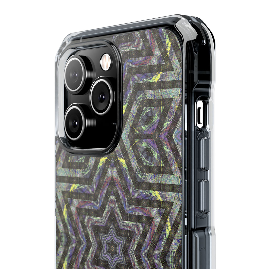 iPhone 14 Magnetic Clear Impact Case - P5 Kaleidoscopic No.1