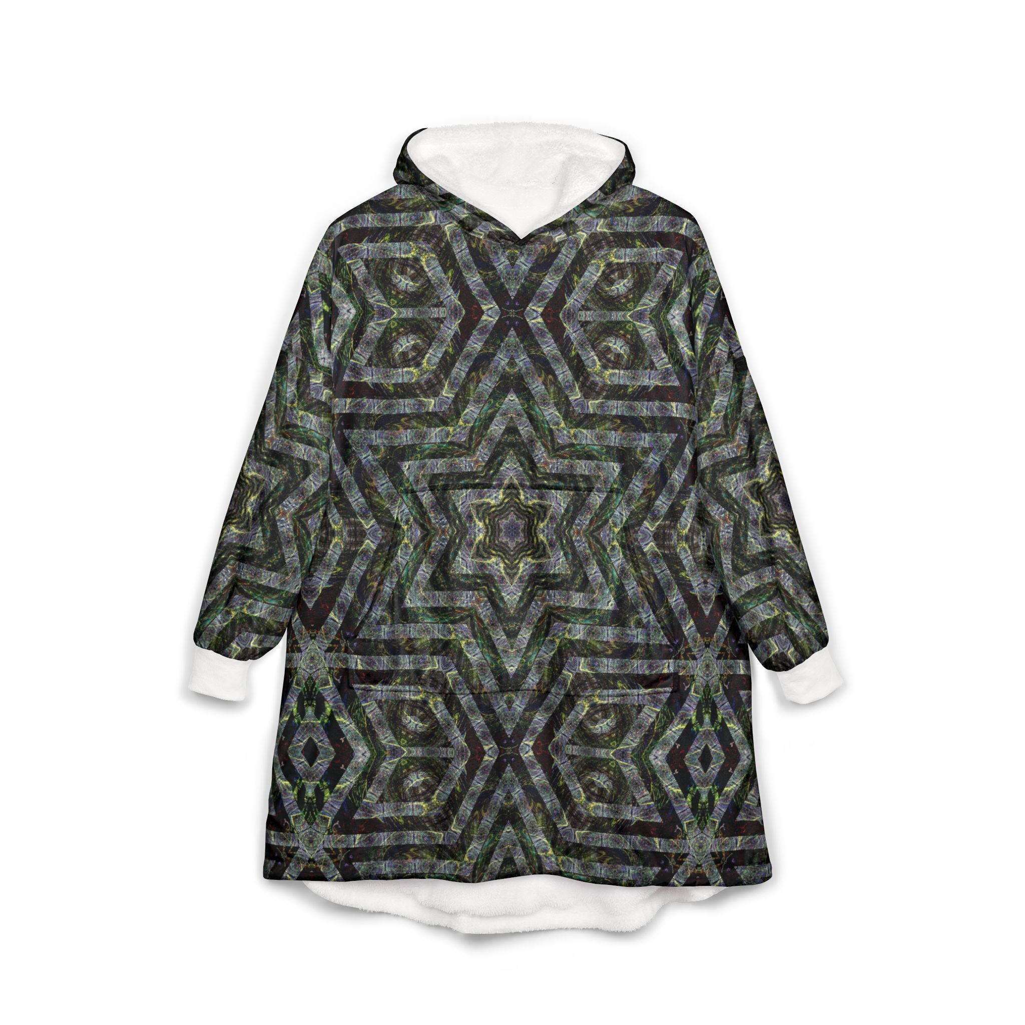 Unisex Hooded Blanket - P5 Kaleidoscopic No. 10
