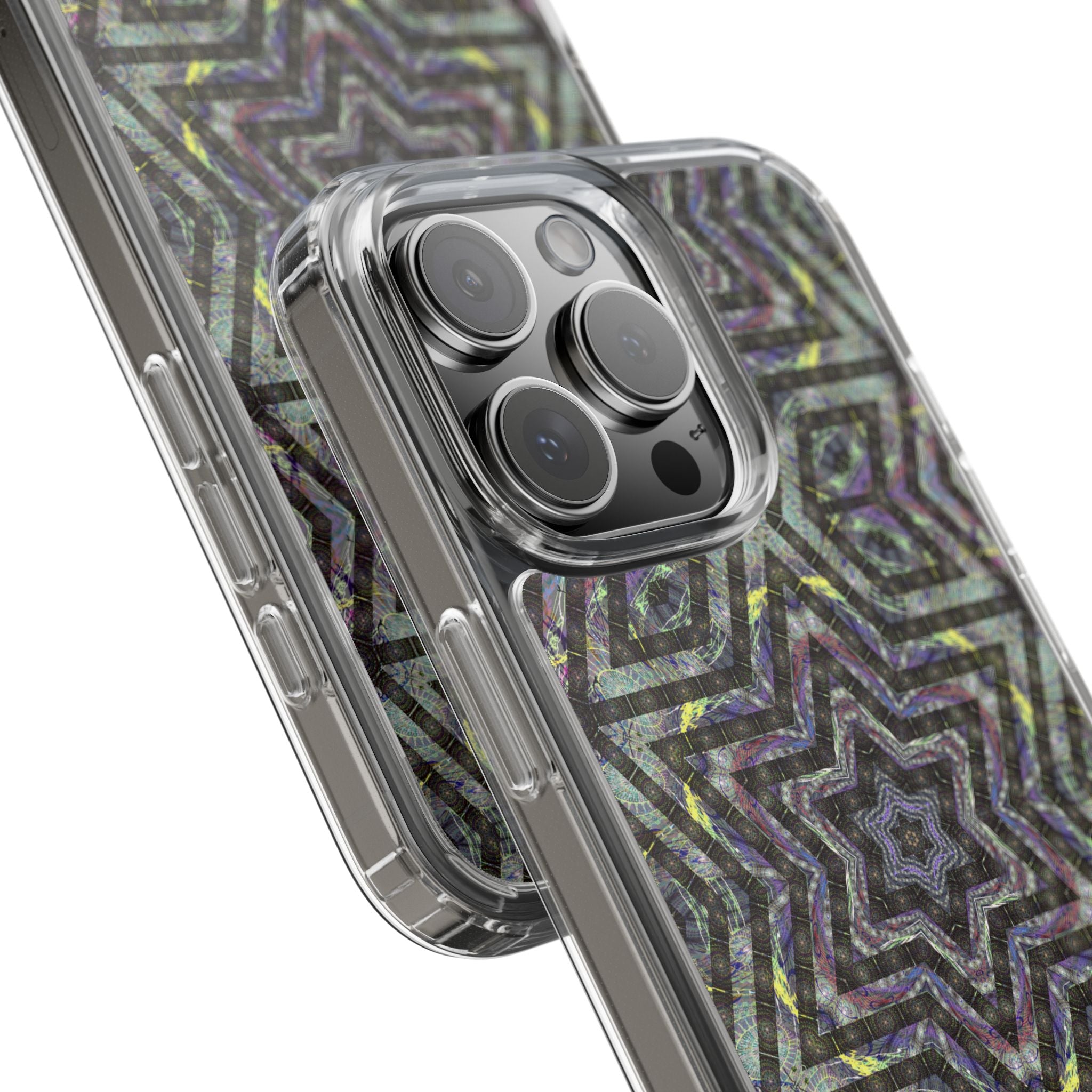 iPhone 16 Clear Case – P5 Kaleidoscopic No.1