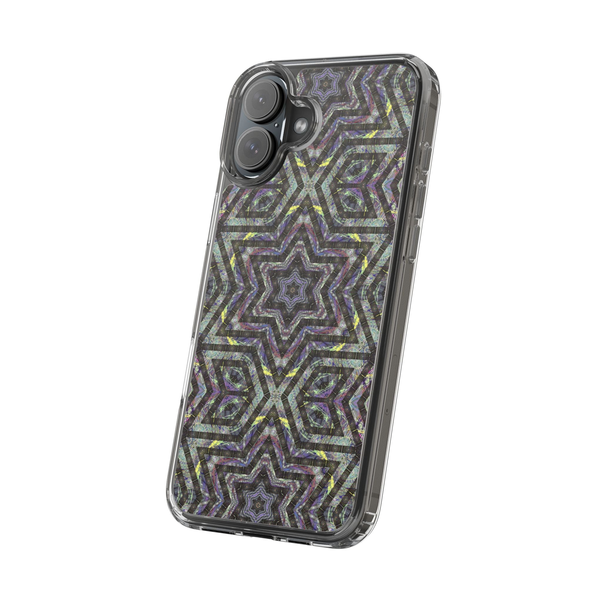 iPhone 16 Clear Case – P5 Kaleidoscopic No.1