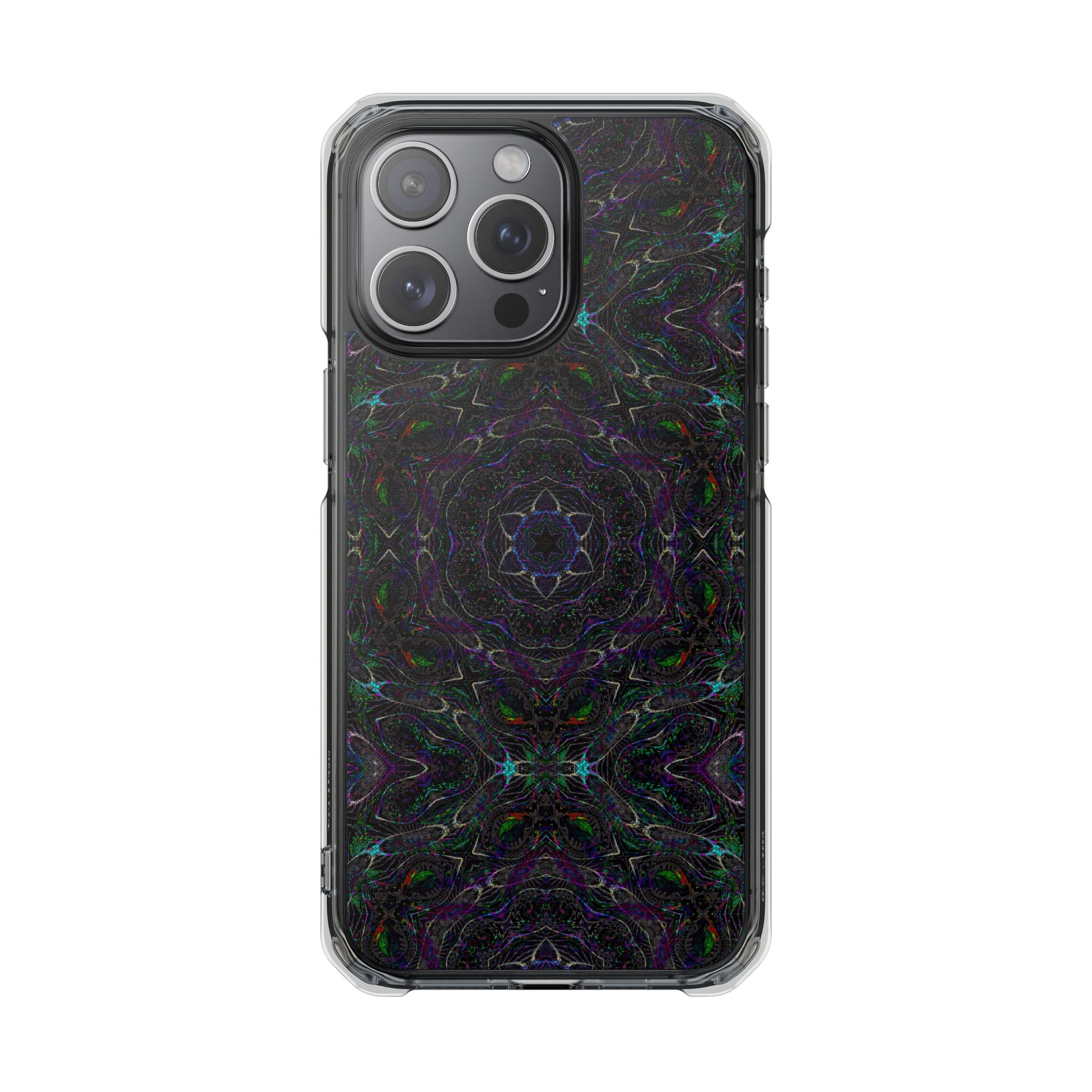 iPhone 15 Magnetic Clear Impact Case - P5 Kaleidoscopic No.32