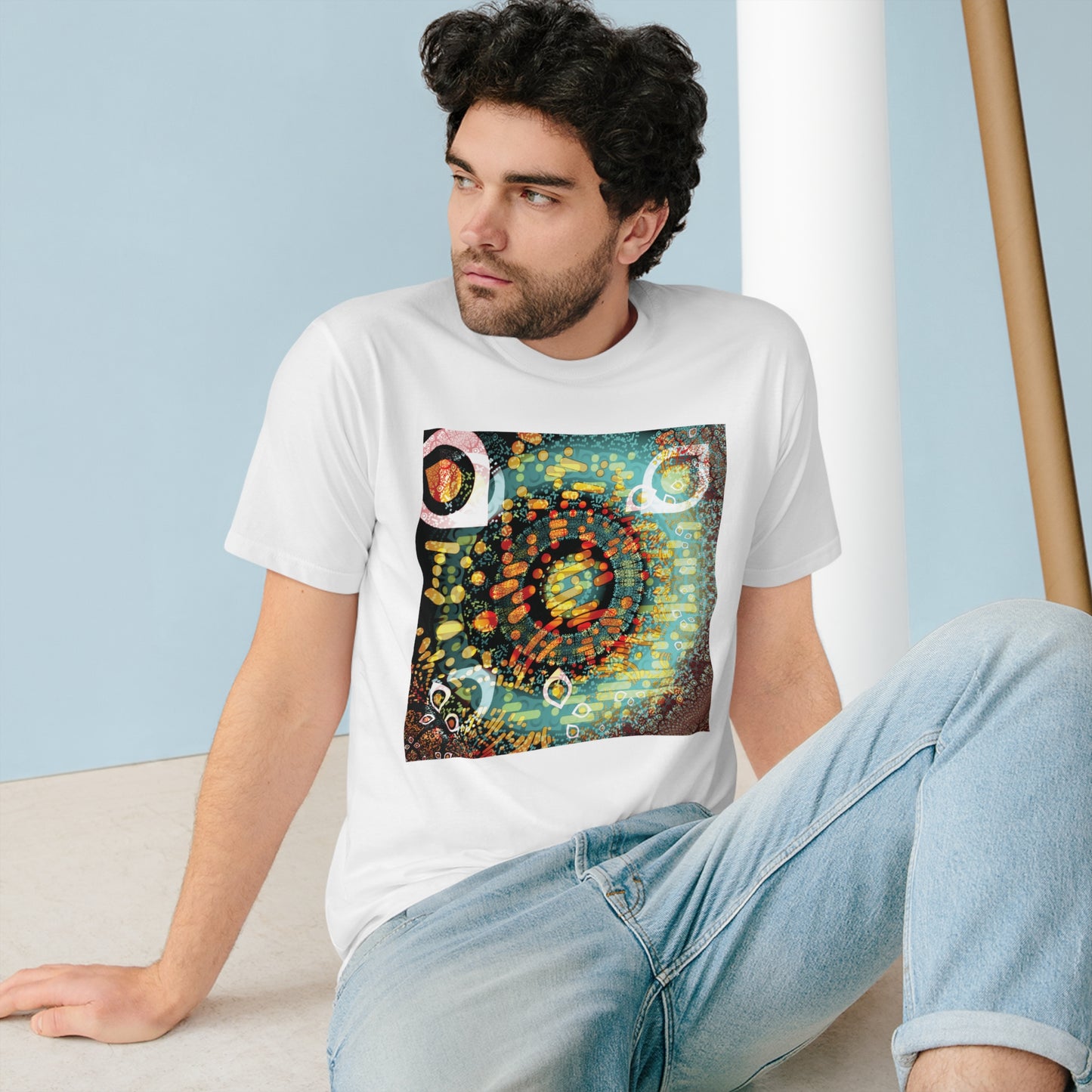 Organic Staple T-shirt - Psychedelic QR No.1