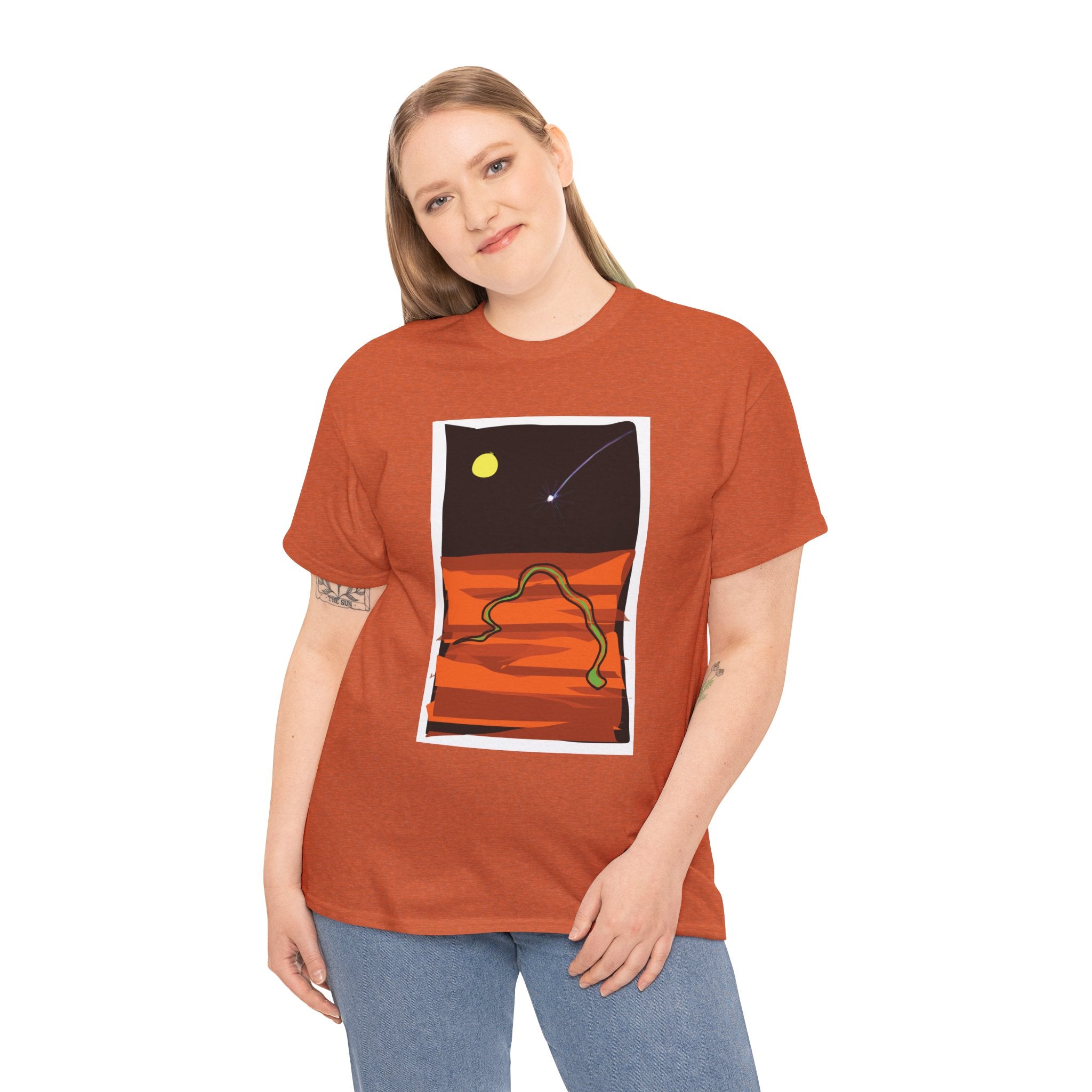 Unisex Heavy Cotton Tee - The Traveller Series (Shooting Star)