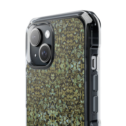 iPhone 15 Magnetic Clear Impact Case - Hidden Weave Series No.4