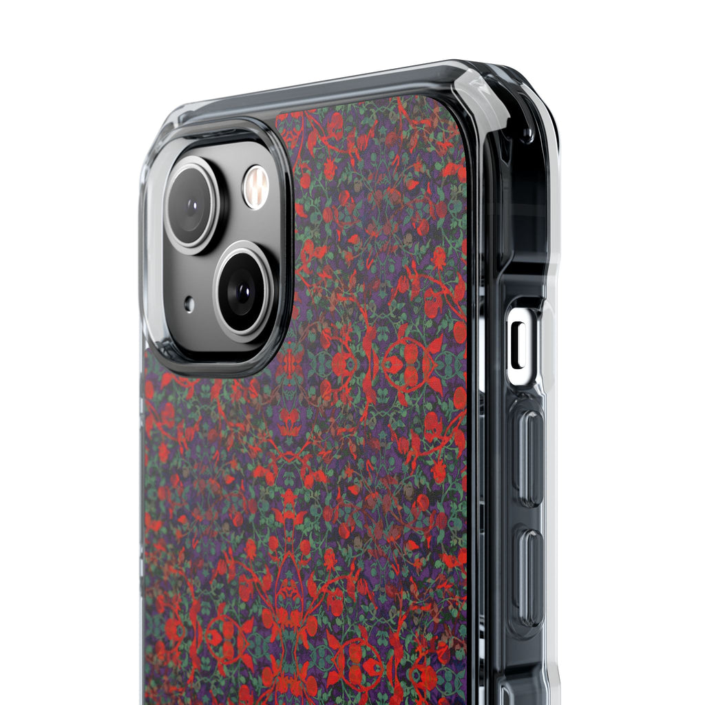 iPhone 14 Magnetic Clear Impact Case - Hidden Weave Series No.25