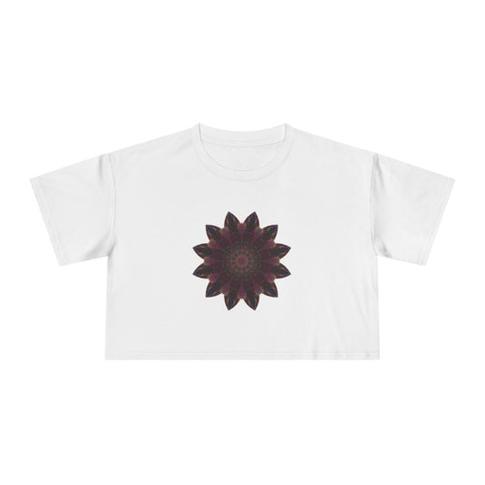 Women's Cropped Tee - Love Light Mandalas No.8
