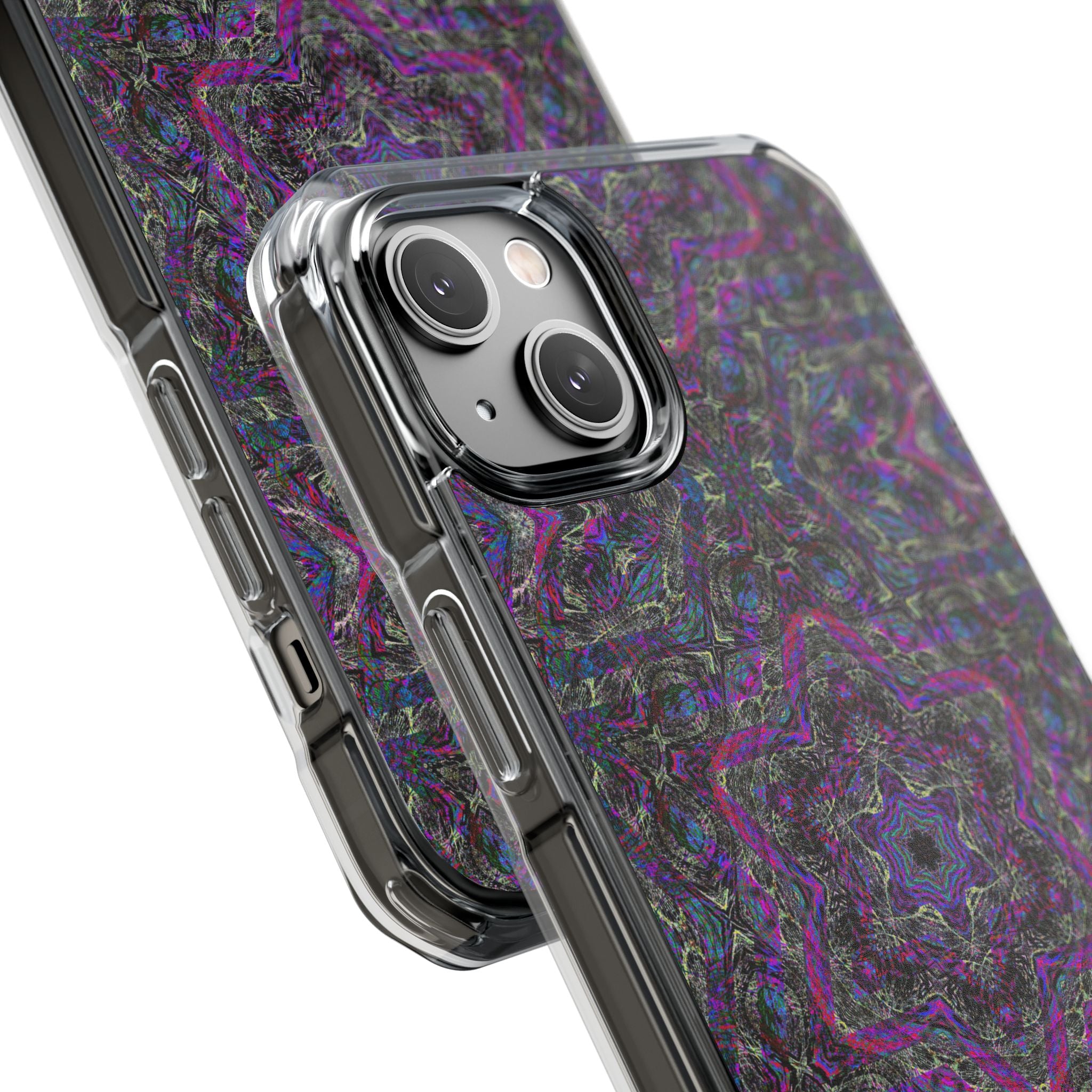 iPhone 14 Magnetic Clear Impact Case - P5 Kaleidoscopic No.33