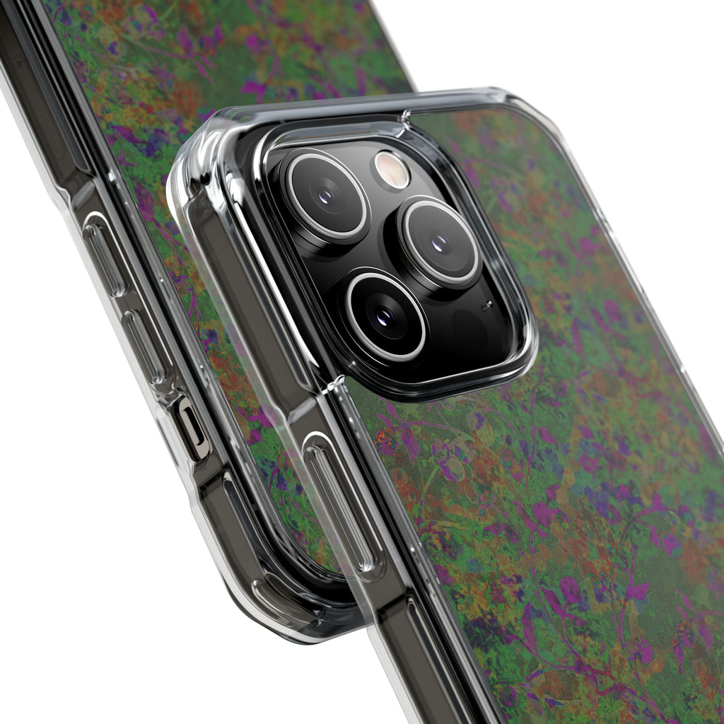 iPhone 14 Magnetic Clear Impact Case - Hidden Weave Series V3 No.24