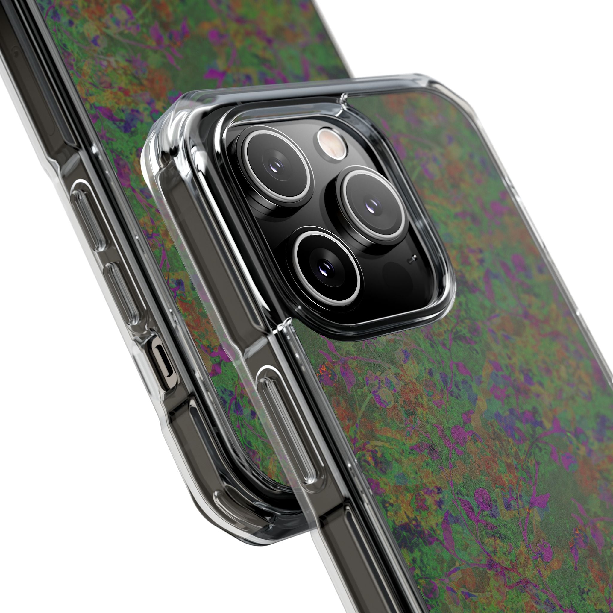 iPhone 14 Magnetic Clear Impact Case - Hidden Weave Series V3 No.24
