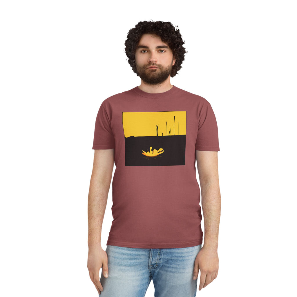 Unisex Faded Shirt -The Traveller Series (Fire)