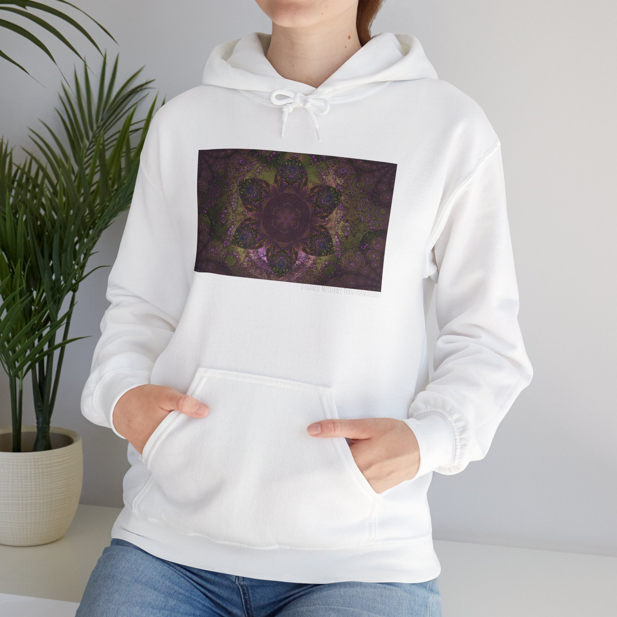 Unisex Heavy Blend™ Hooded Sweatshirt - Love Light Flowers No.L8LM3