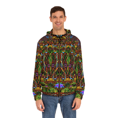 Men's Full-Zip Hoodie - Mandala Series No.5