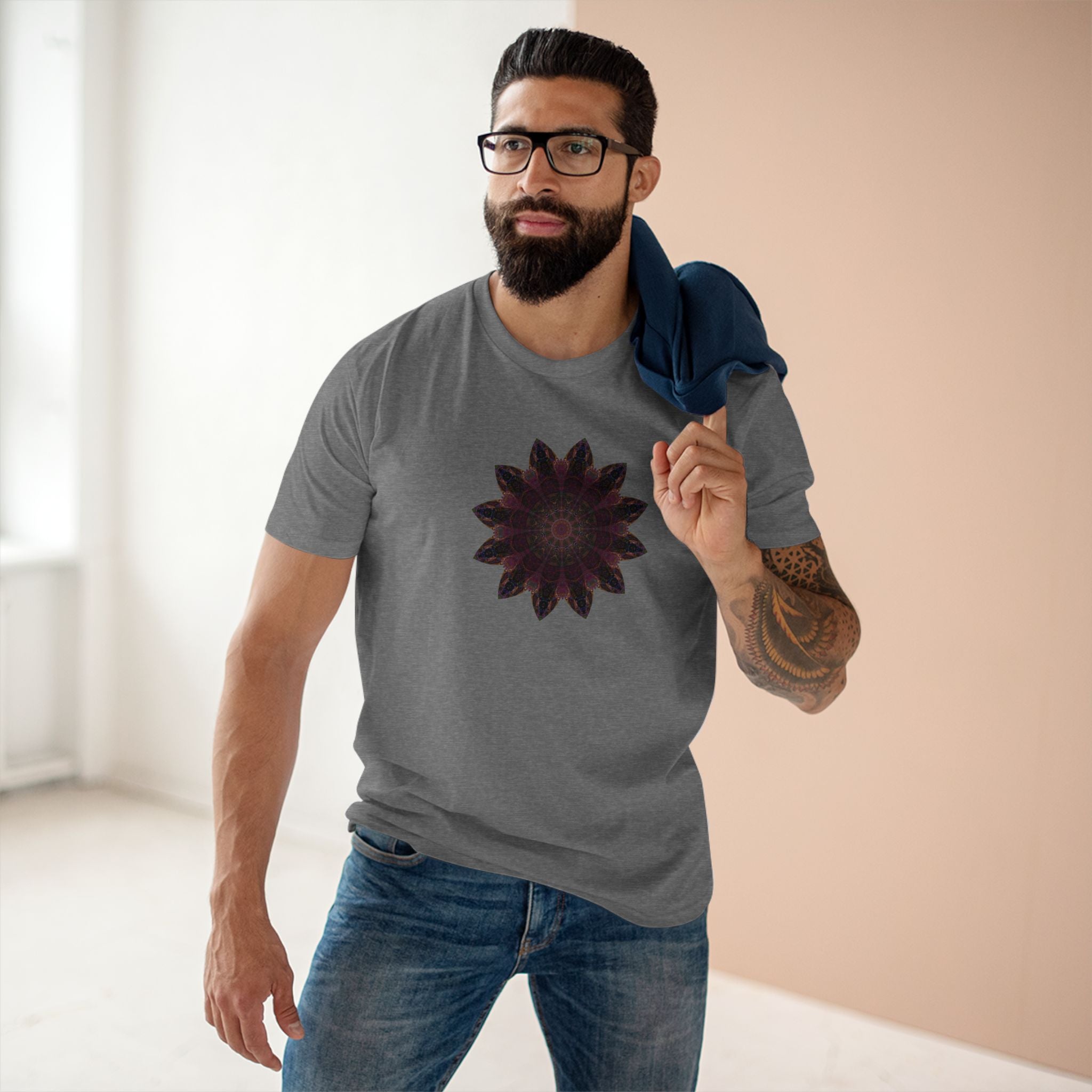 Men's Staple Tee - Love Light Mandalas No.8