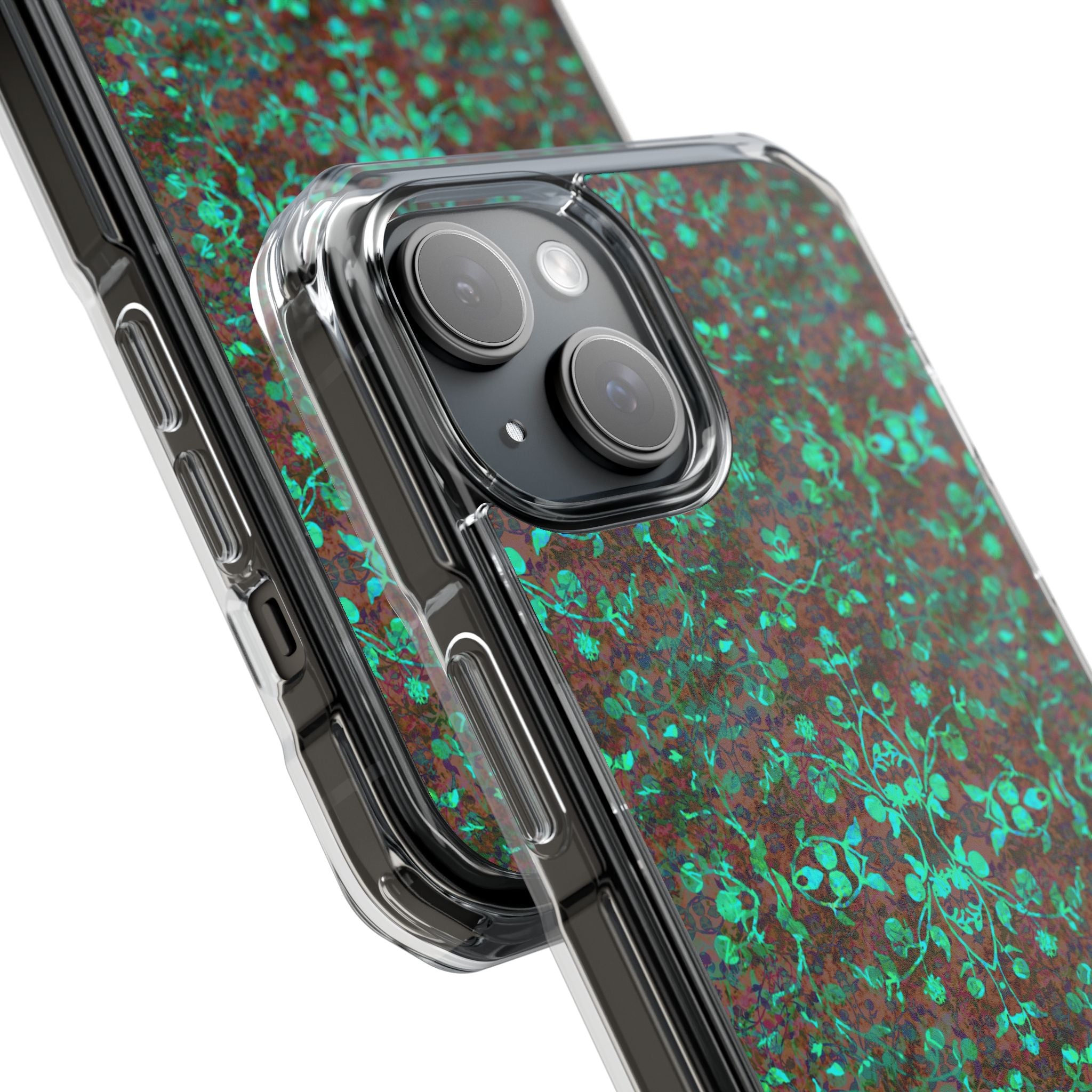 iPhone 15 Magnetic Clear Impact Case - Hidden Weave Series No.29