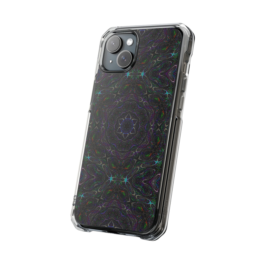 iPhone 15 Magnetic Clear Impact Case - P5 Kaleidoscopic No.32