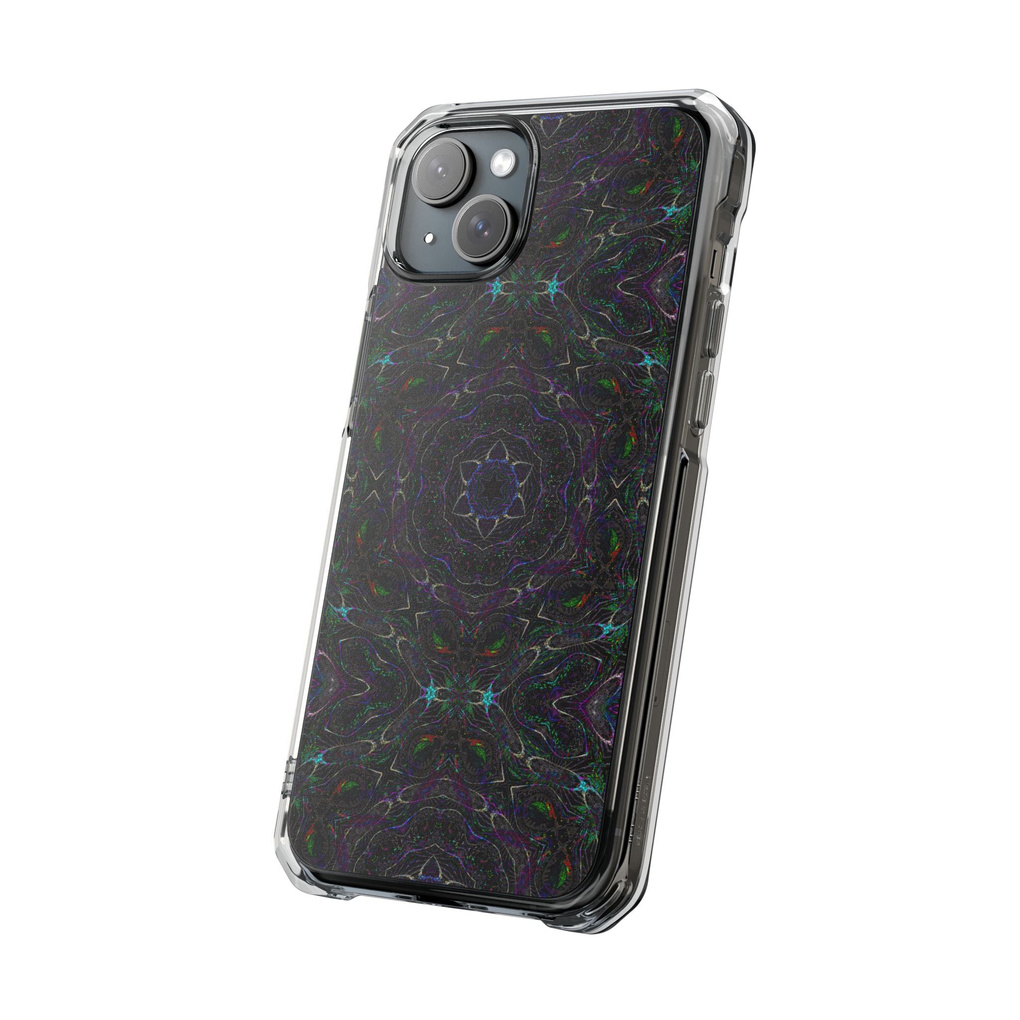 iPhone 15 Magnetic Clear Impact Case - P5 Kaleidoscopic No.32