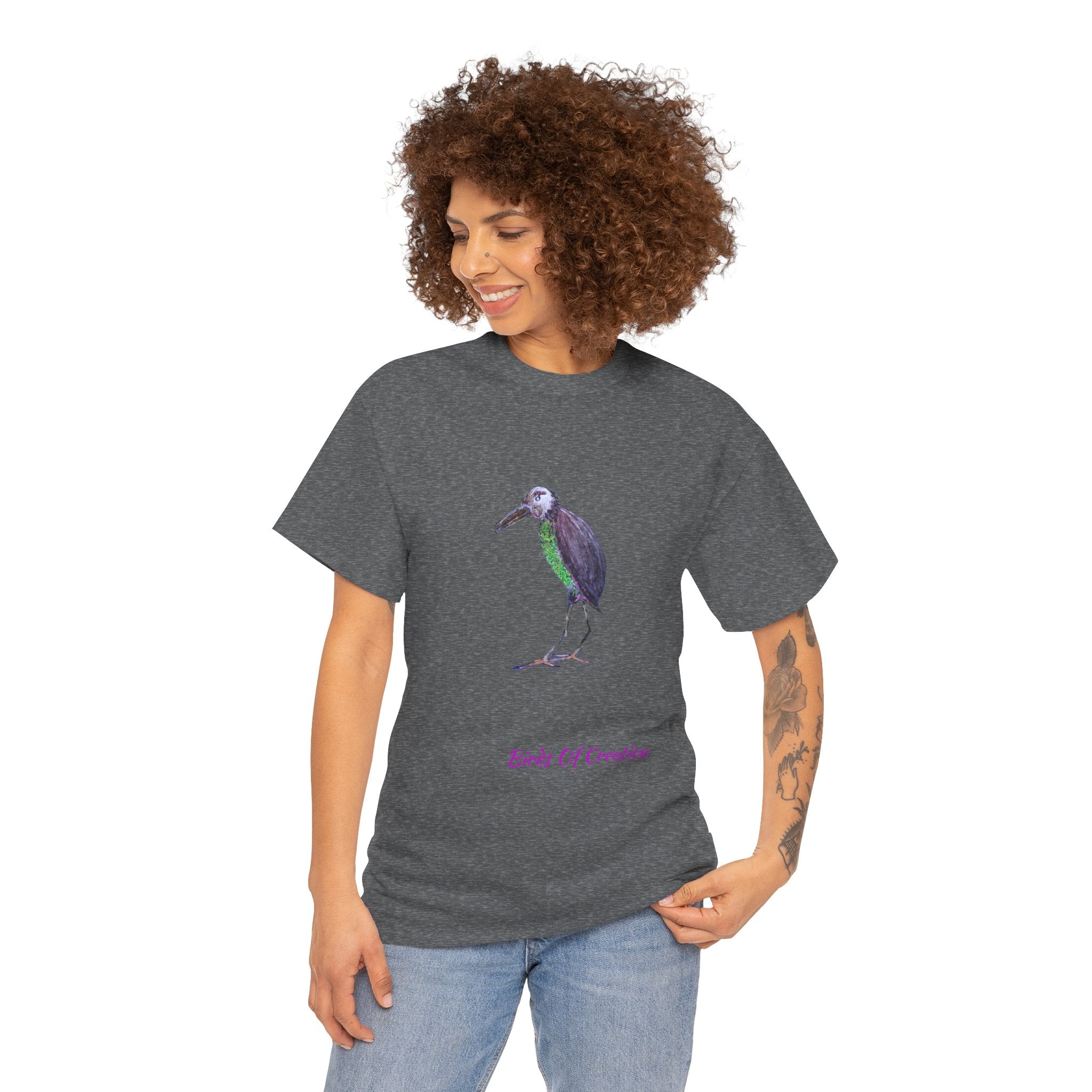 Unisex Heavy Cotton Tee - Birds Of Creation No.2